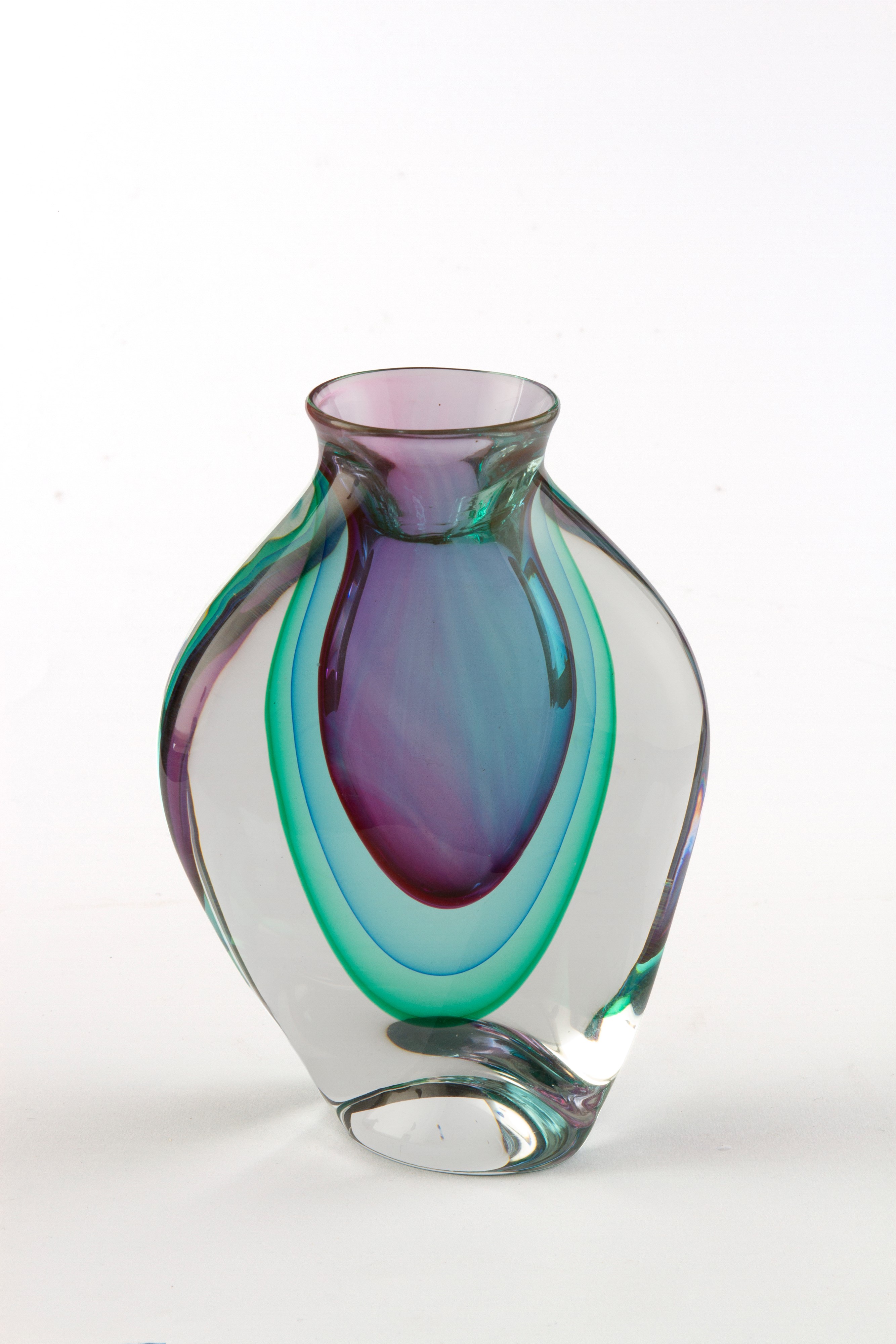 Flavio Poli - Vaso in vetro sommerso per Segusto Arte