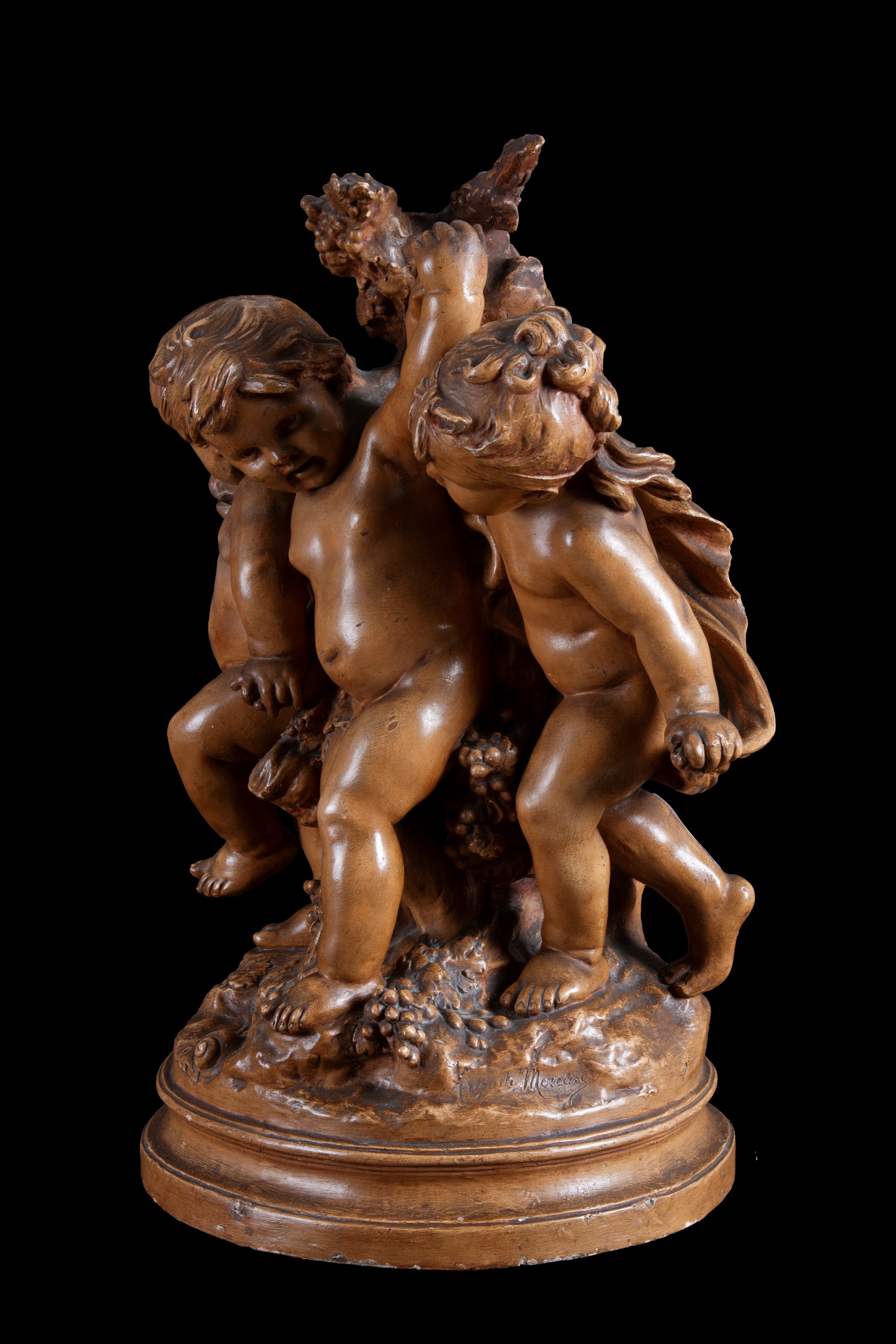 Gruppo in terracotta "ALLEGORIA DELL'AUTUNNO"