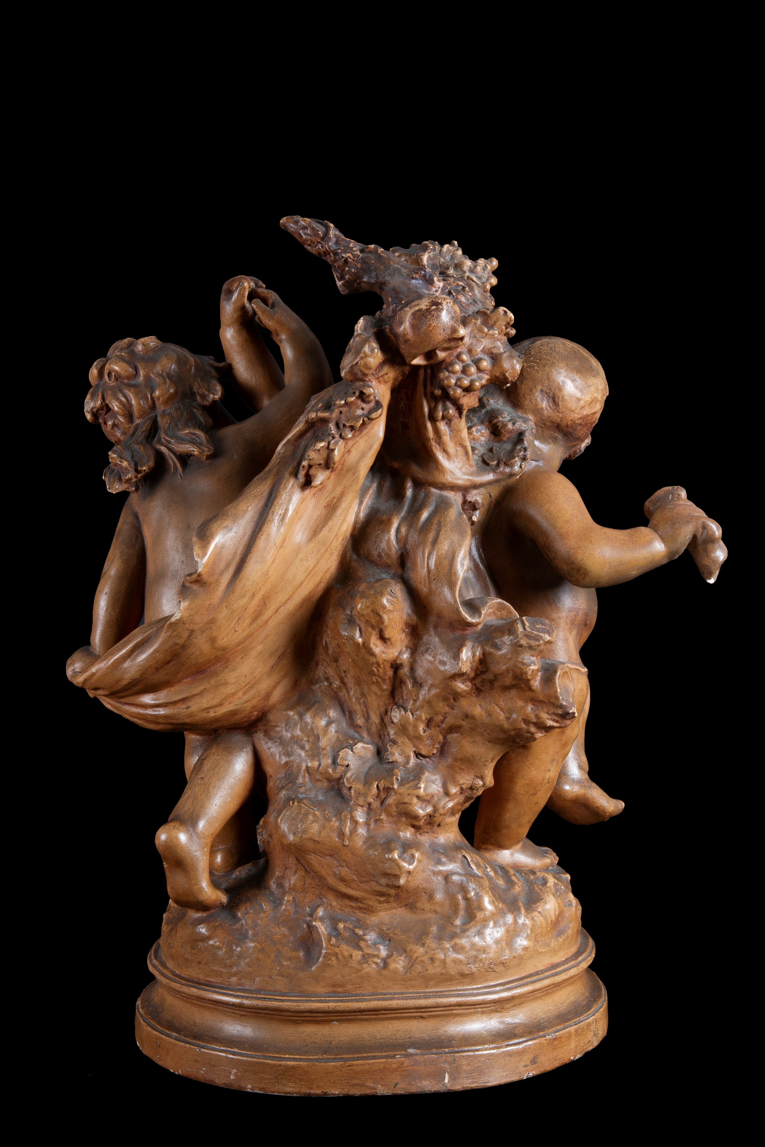 Gruppo in terracotta "ALLEGORIA DELL'AUTUNNO"