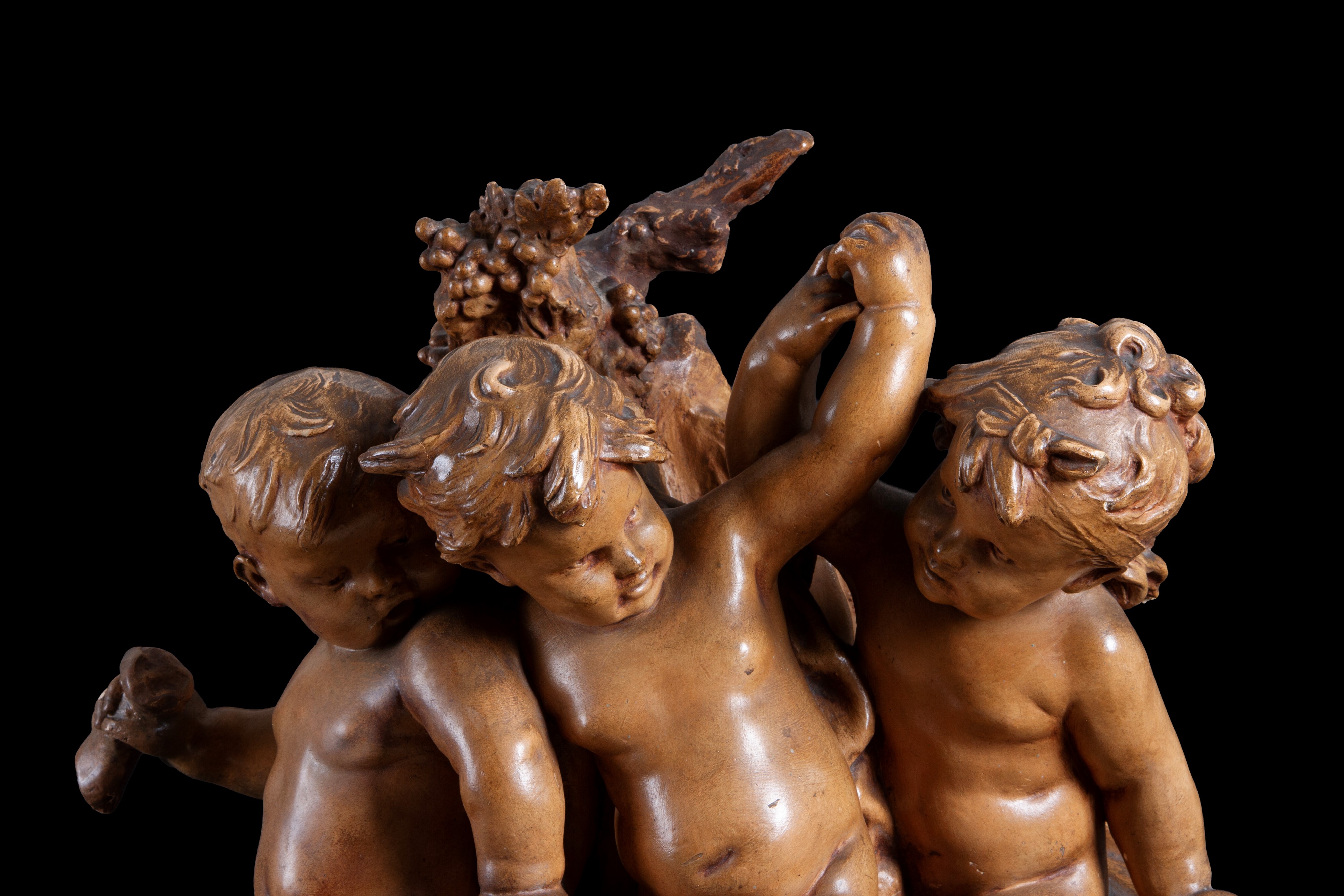 Gruppo in terracotta "ALLEGORIA DELL'AUTUNNO"