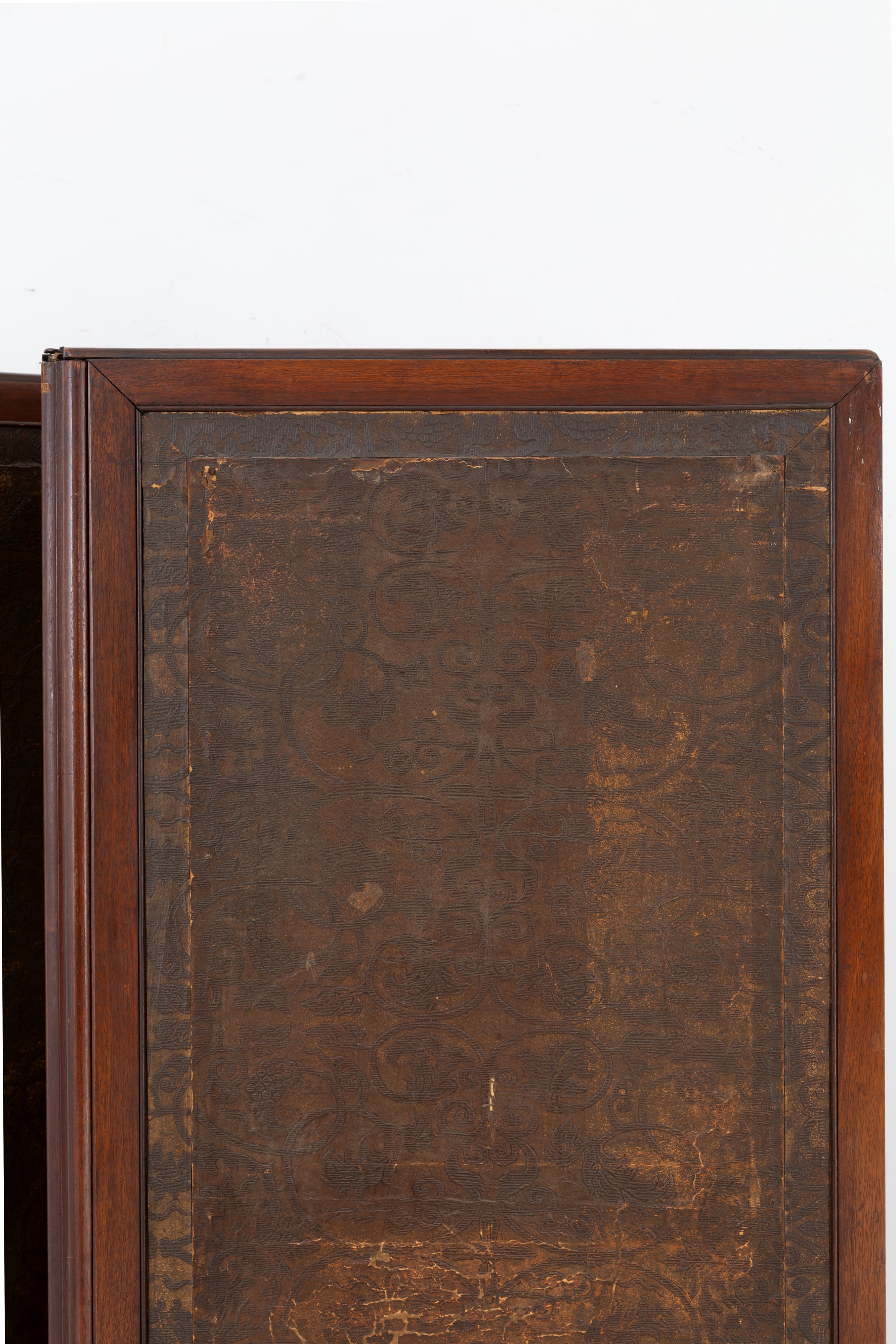 Paravento Liberty, a quattro ante in legno dipinto