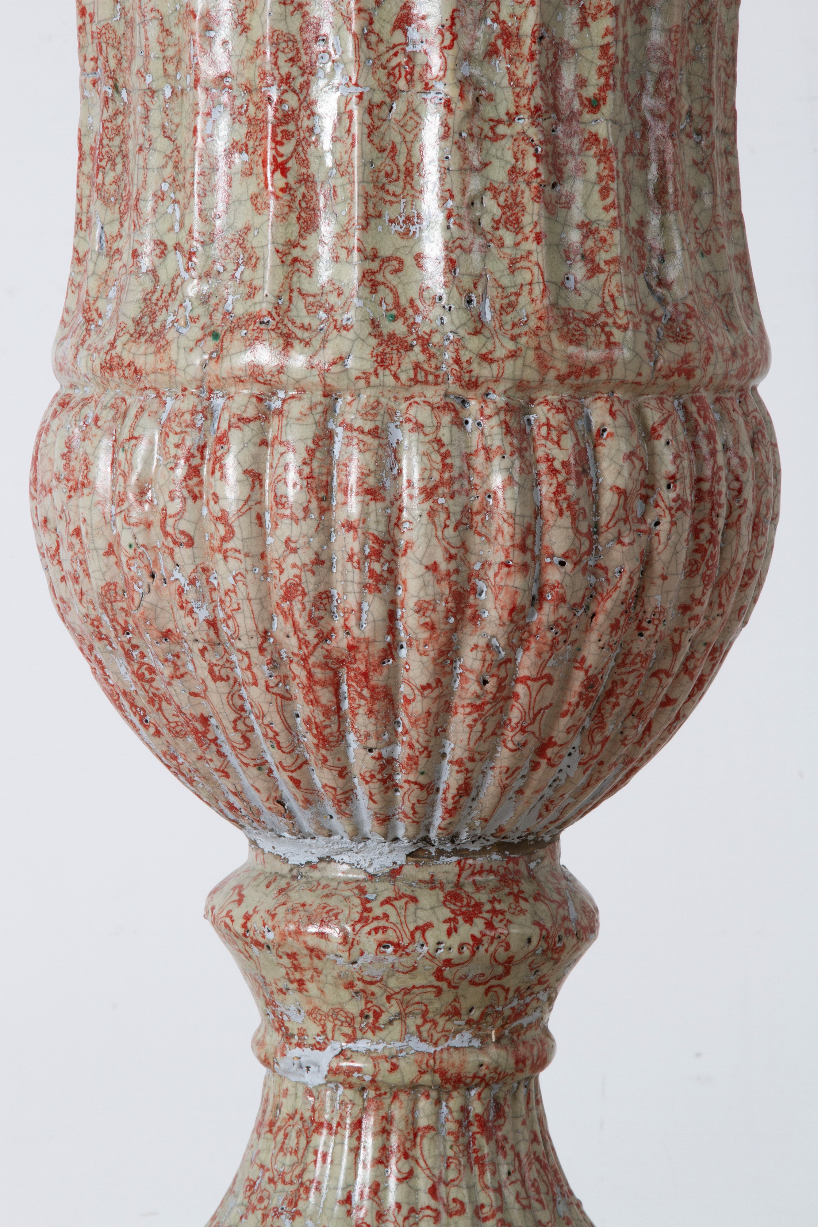Grande vaso Mediceo, terracotta invetriata, XIX secolo