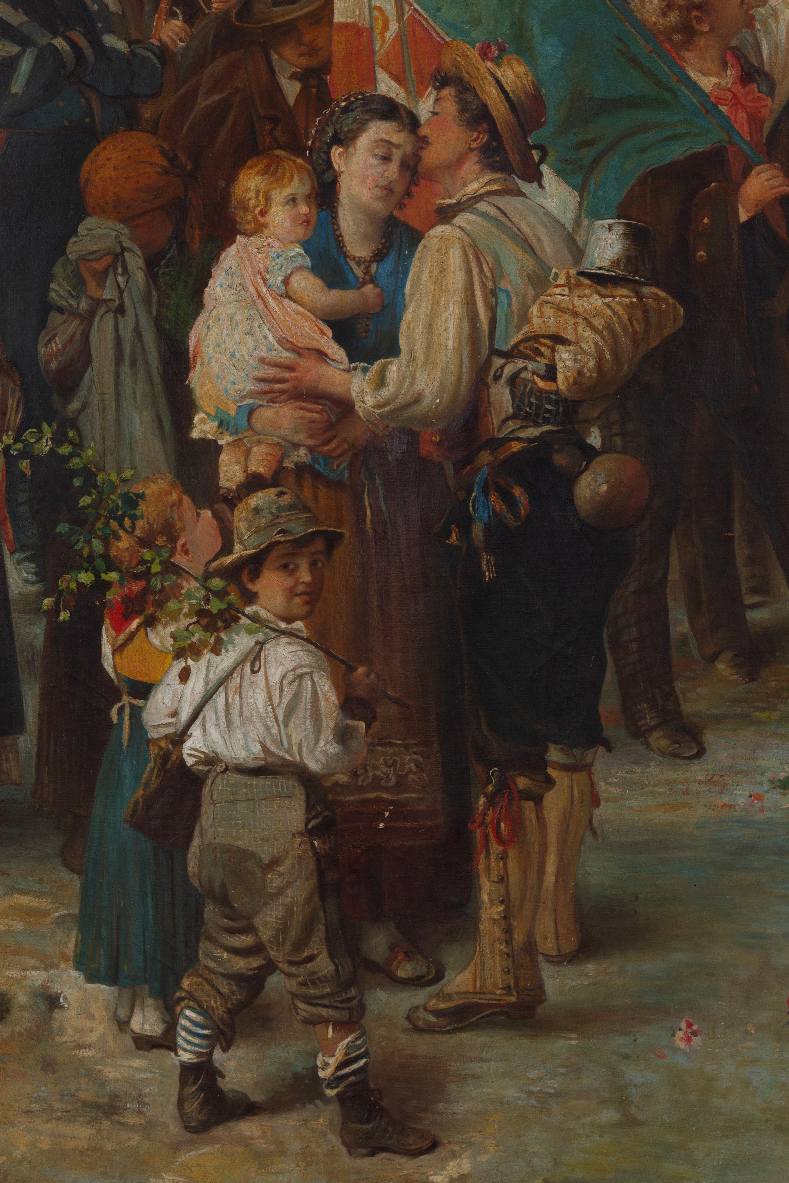 Dipinto 'LA PARTENZA DEI VOLONTARI'