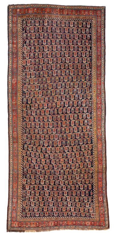 Tappeto Qashqai, Persia, Seconda metà del XIX secolo, 417x175 cm
