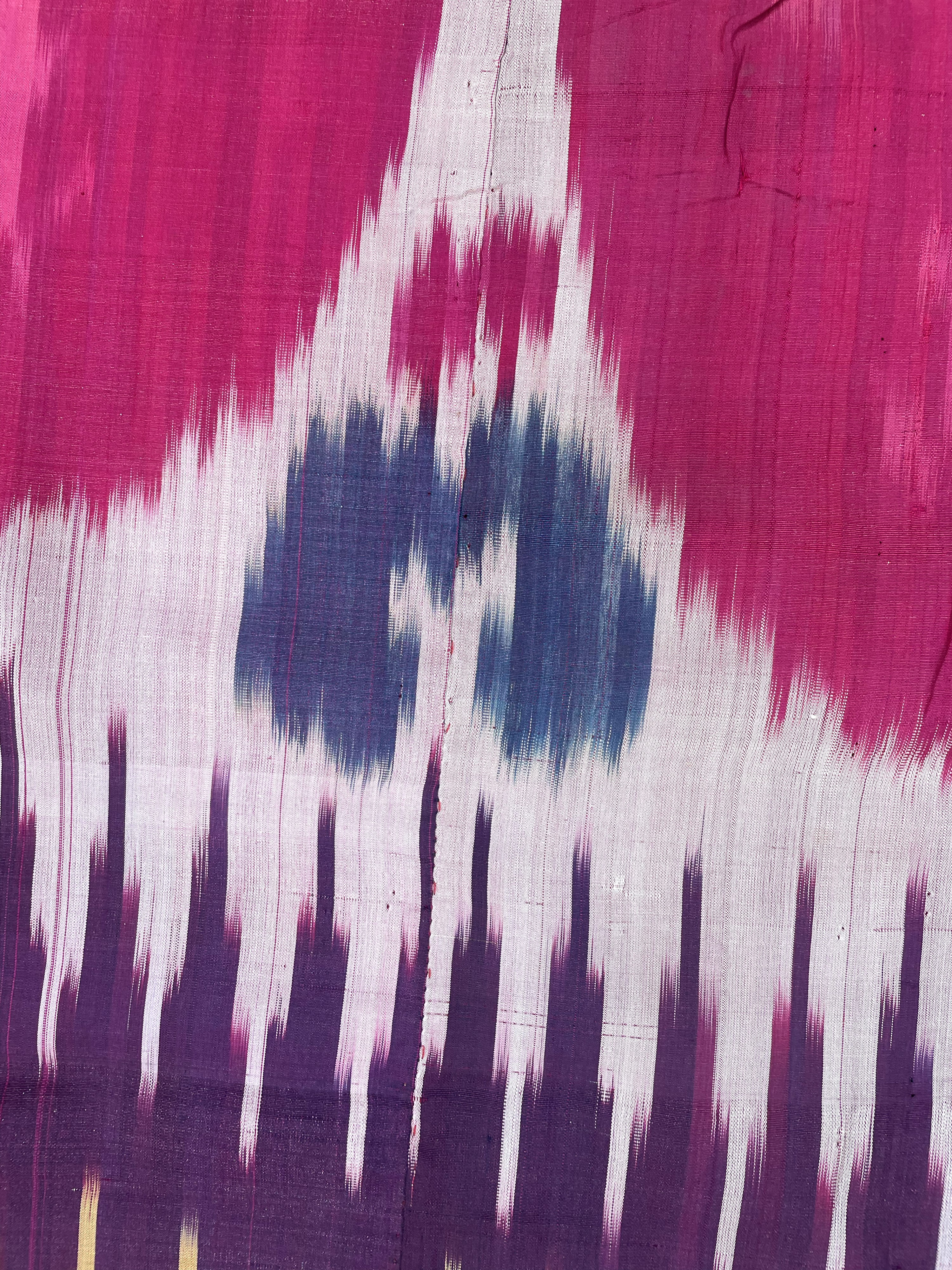 Tessuto Ikat in seta, Uzbekistan, fine XIX secolo