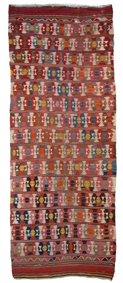 Kilim Denizli, Tappeto di Anatolia Occidentale, Fine XIX secolo