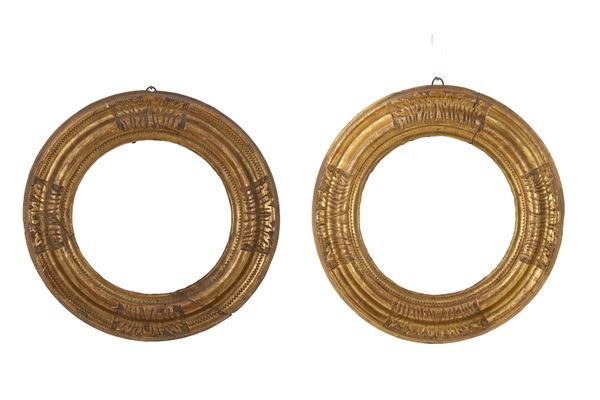 Pair of wooden frames