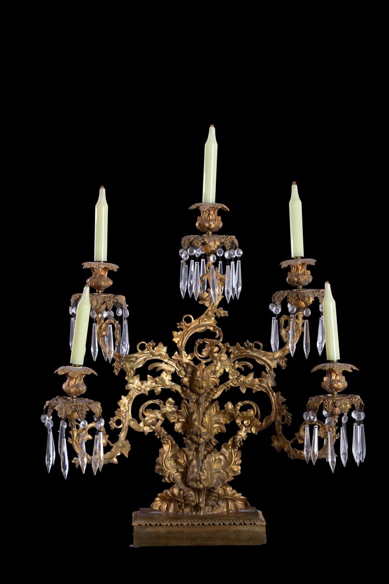 Candelabro cinque fiamme