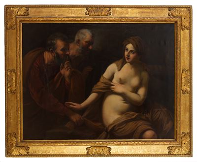 Autore Anonimo, Susanna e i Vecchioni, olio su tela