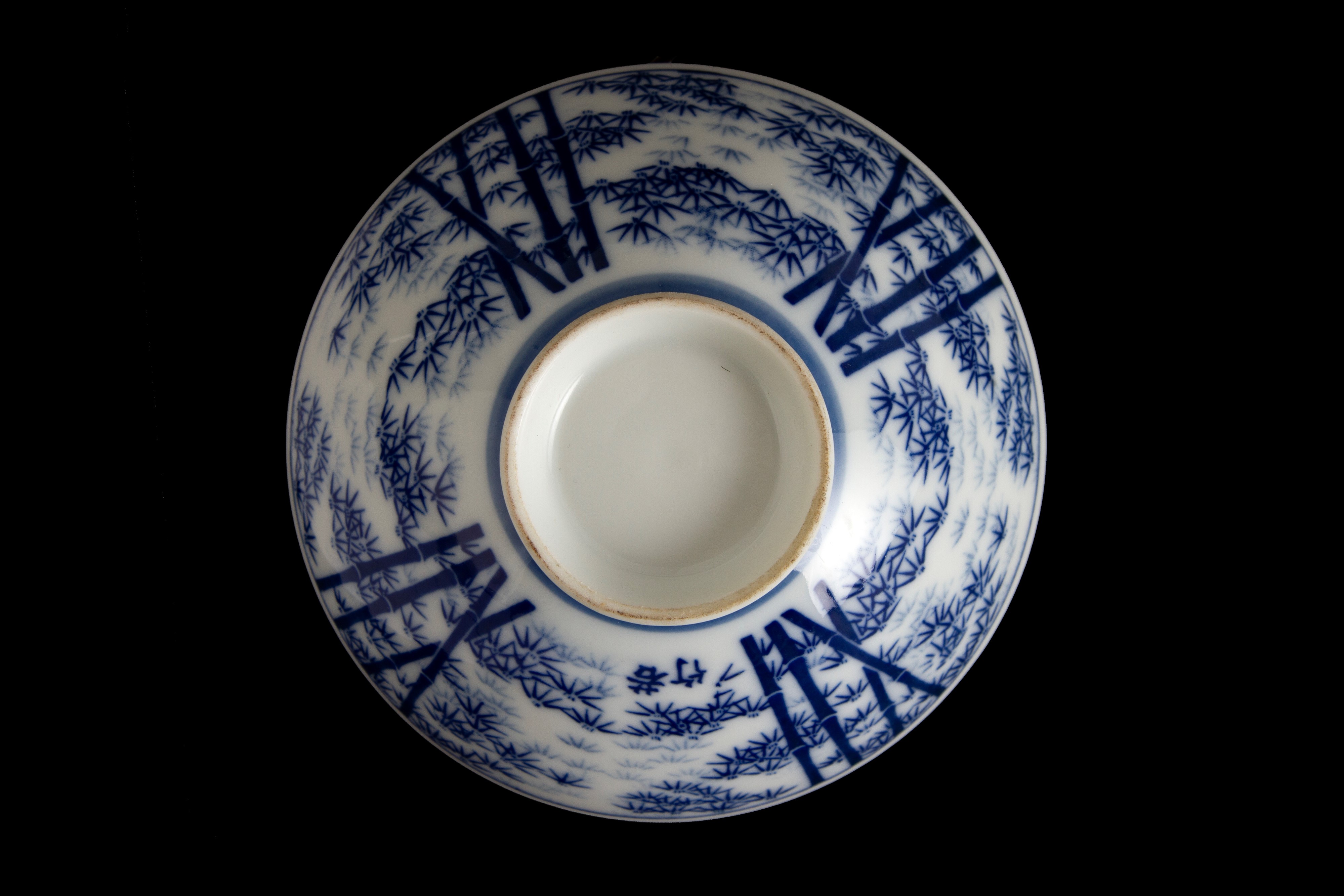 Ciotola in porcellana bianca e blu