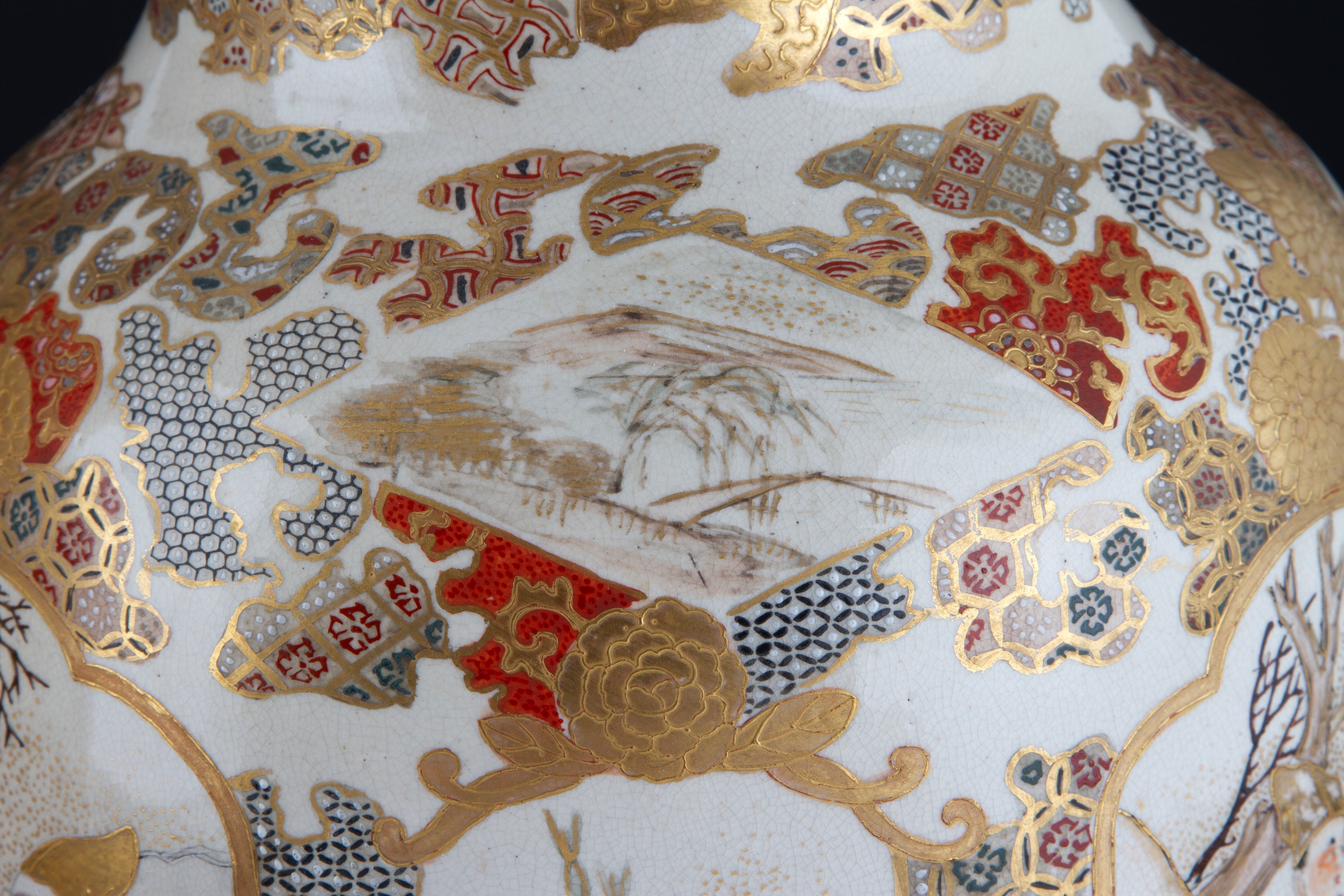 Coppia di vasi Satsuma