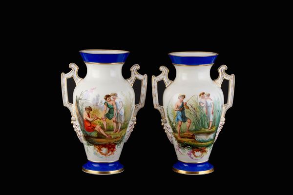 Pair of porcelain vases
