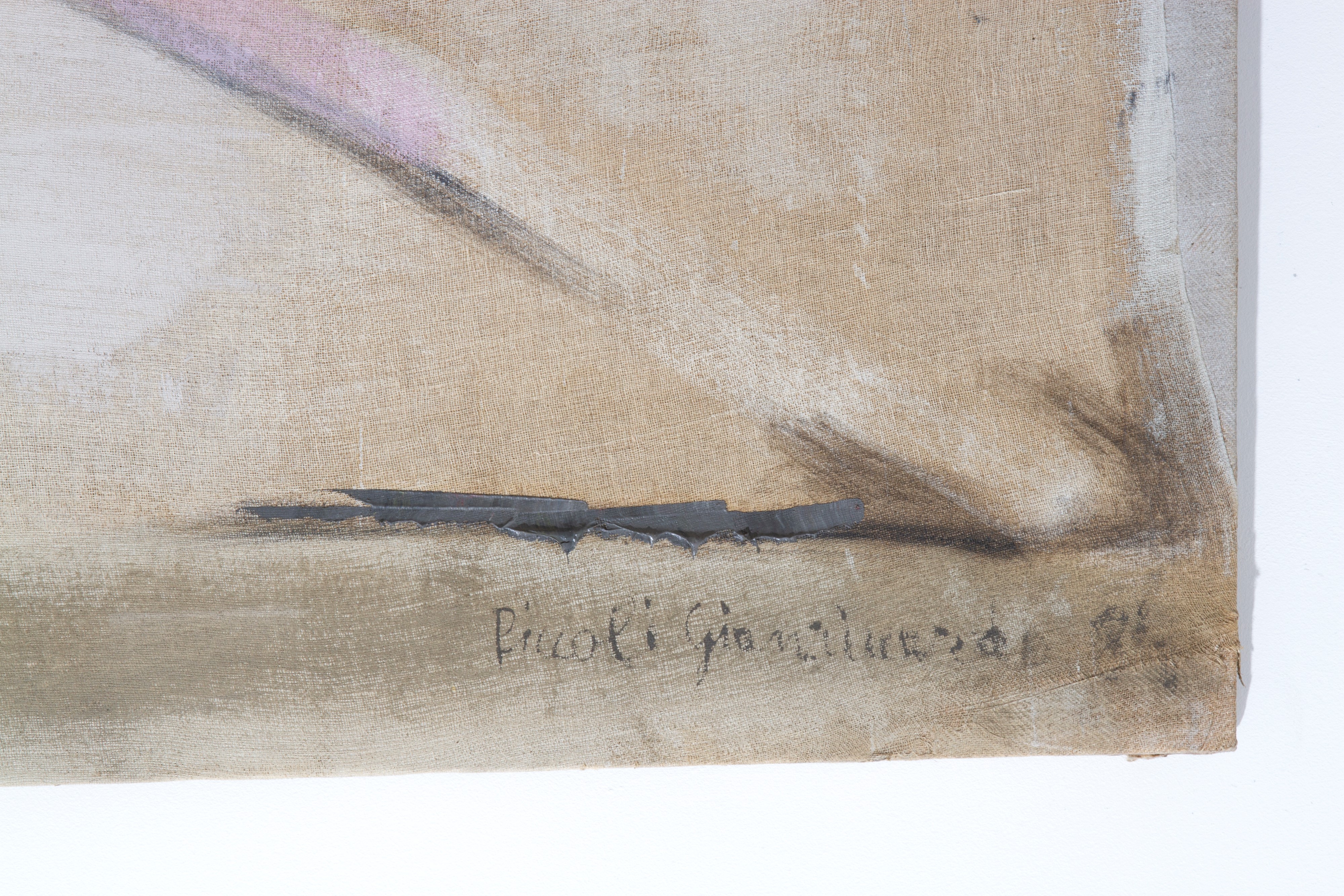 Gianriccardo Piccoli - Dipinto senza titolo (olio su tela), firmato e datato 1984