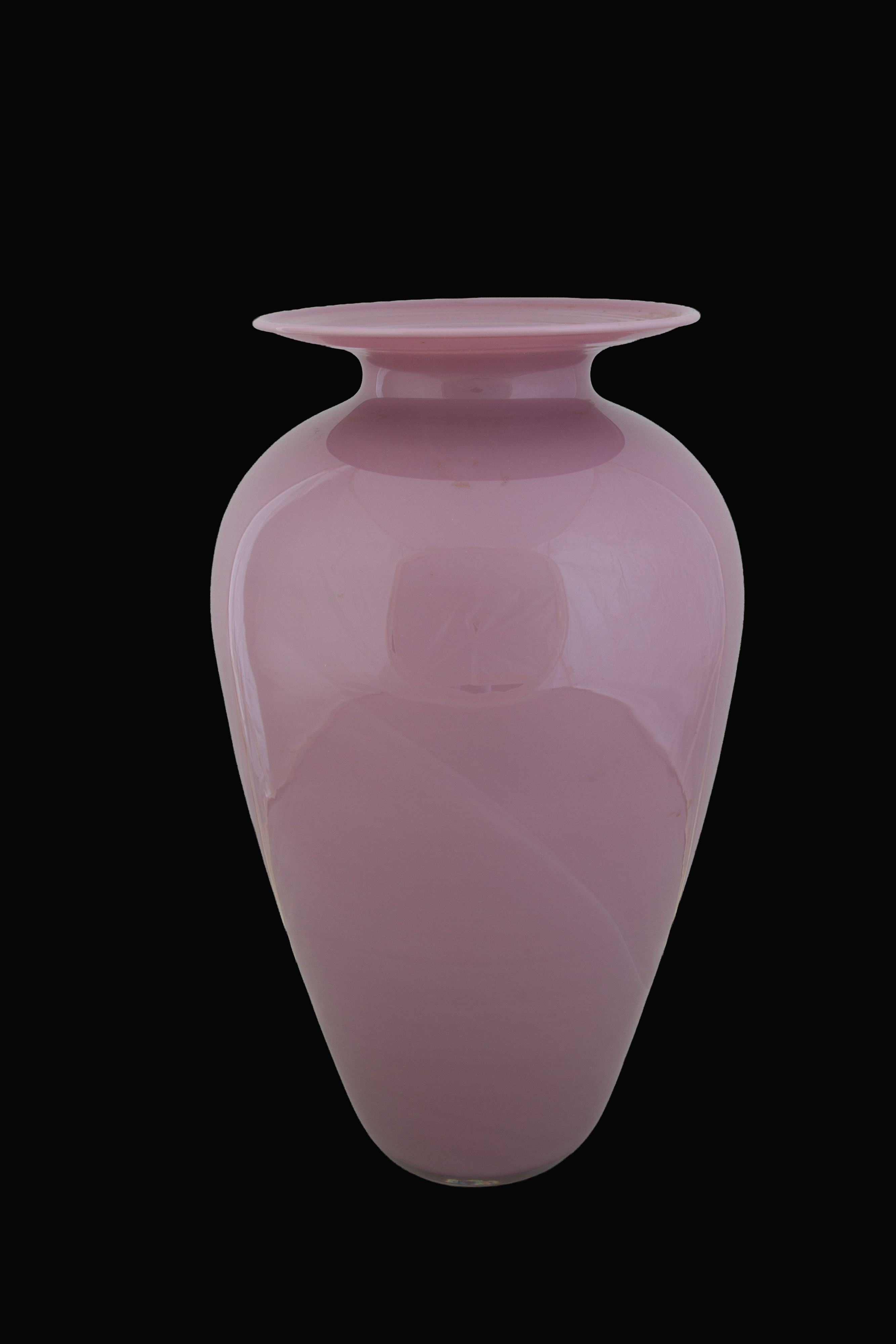 AV MAZZEGA, Vaso in vetro di Murano malva