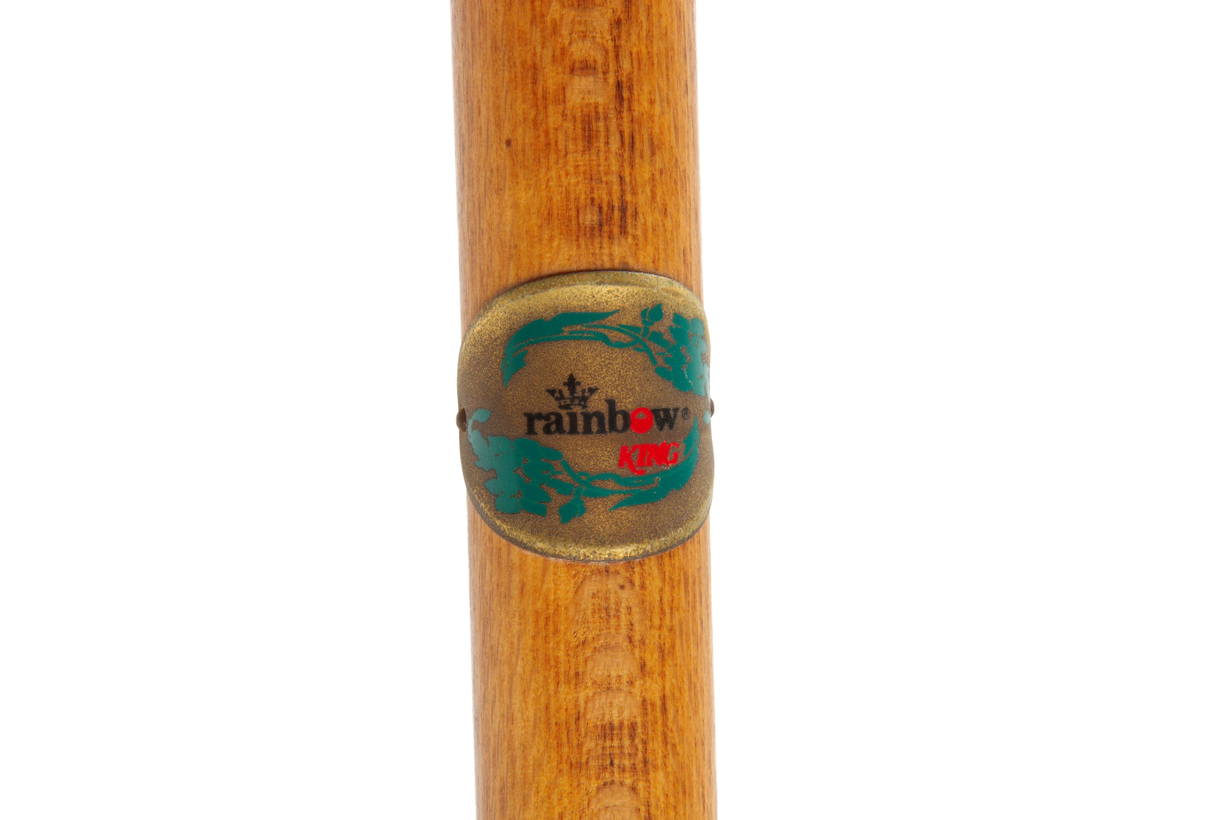 Due bastoni decorativi con manici a forma di muso di boxer e di papera, faggio, XX secolo