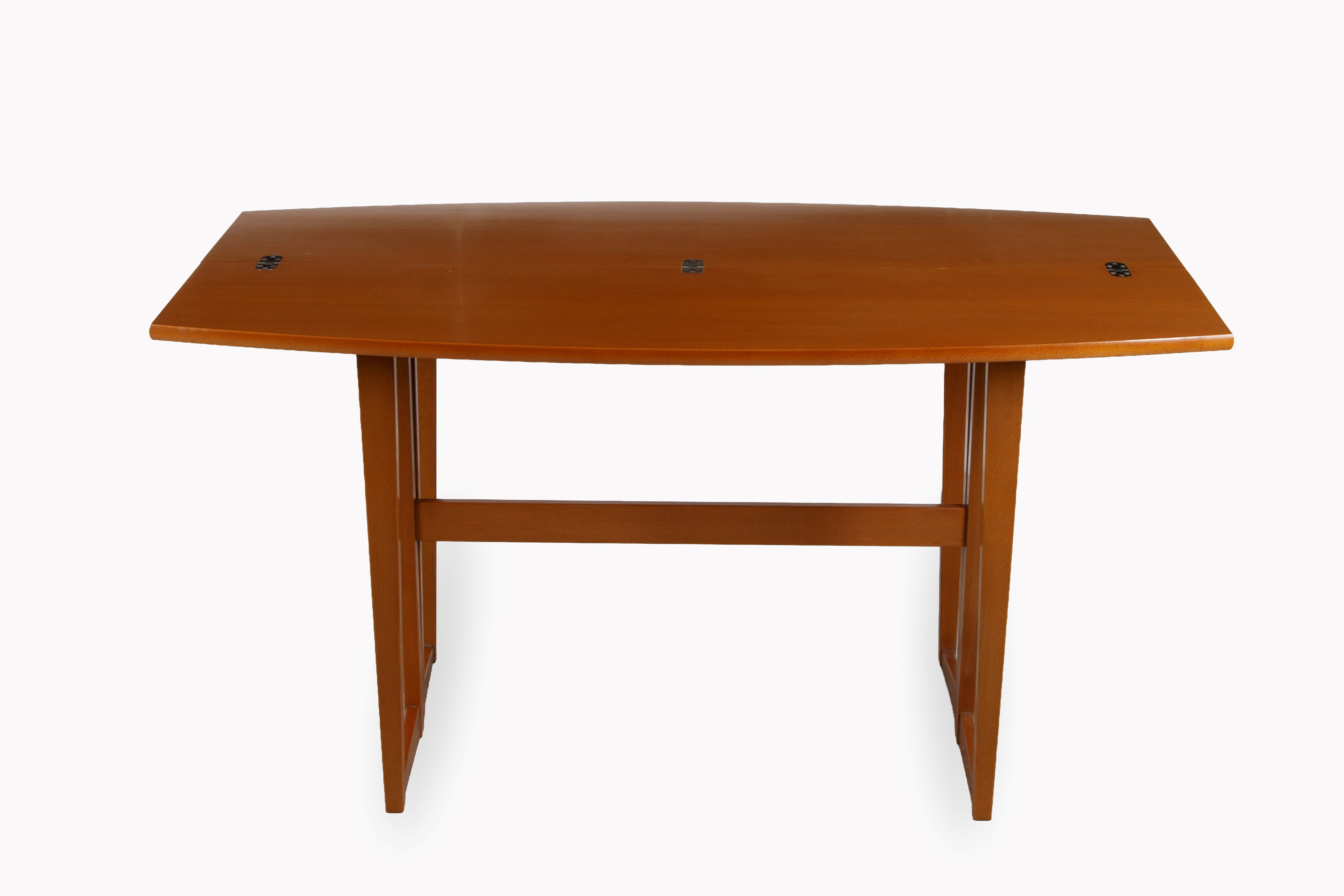 Tavolo-consolle apribile in legno, produzione anni '80-'90