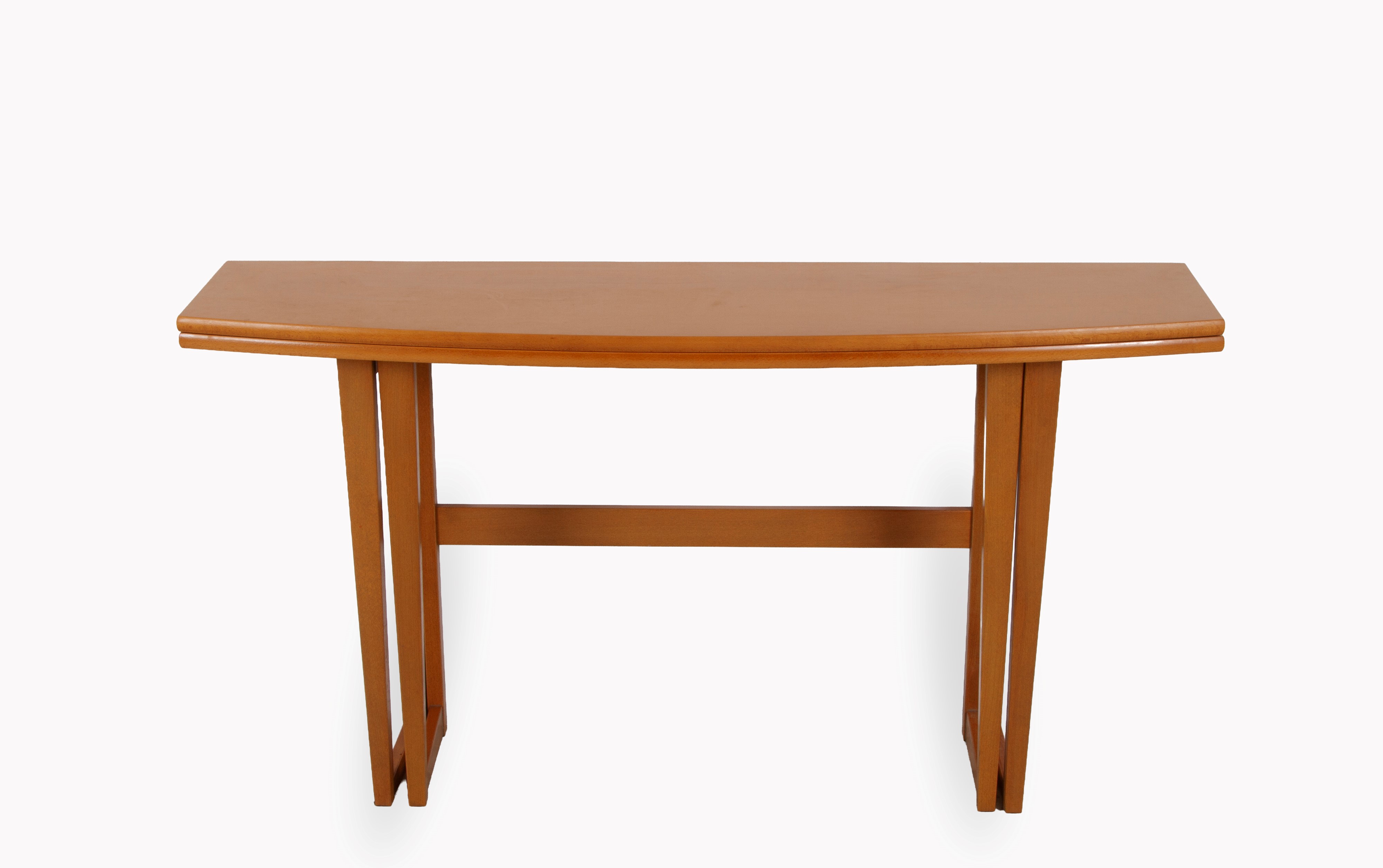 Tavolo-consolle apribile in legno, produzione anni '80-'90