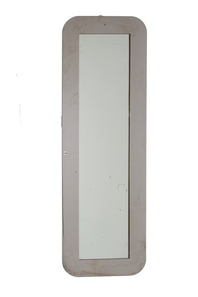 Specchiera con cornice in acciaio, anni '70-'80