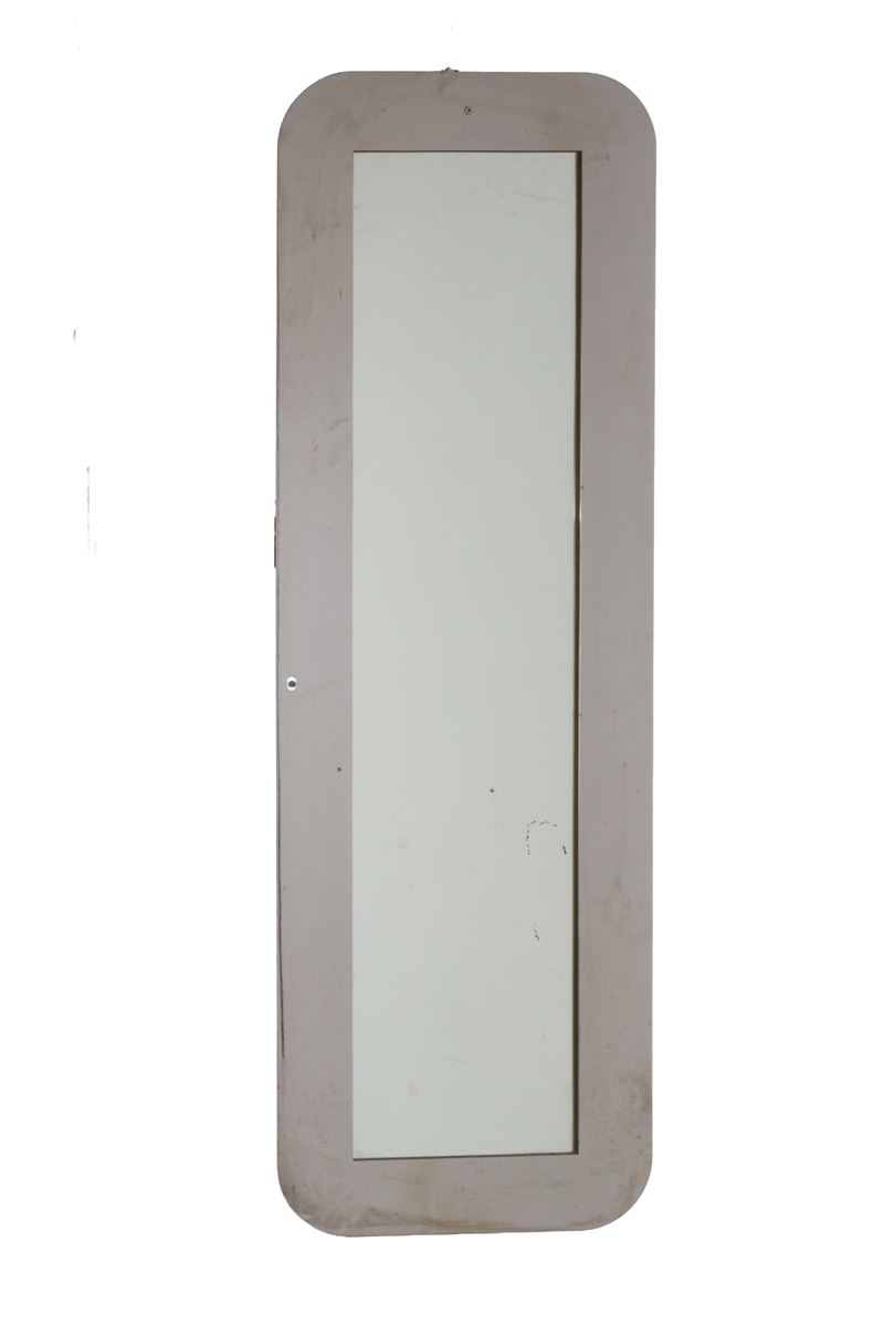 Specchiera con cornice in acciaio, anni '70-'80