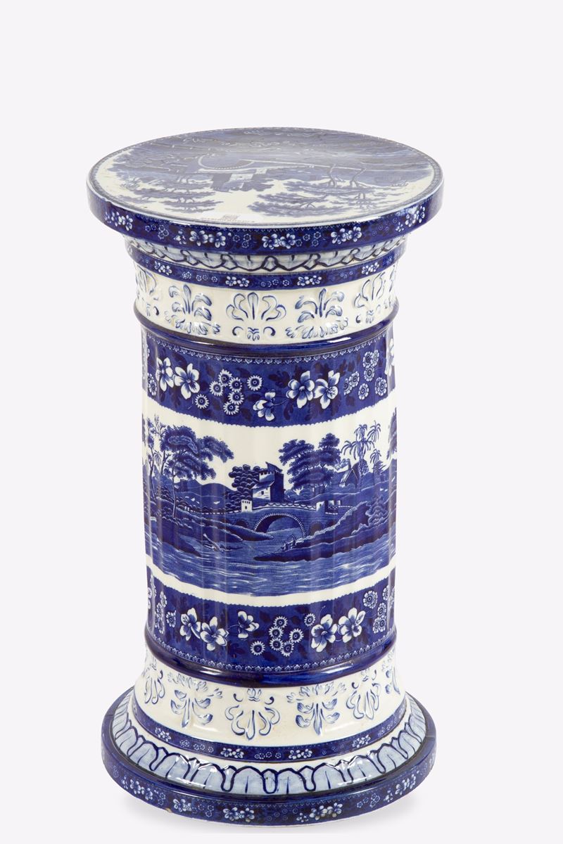 Colonna in ceramica dipinta, Copeland Spode's Tower, XX secolo