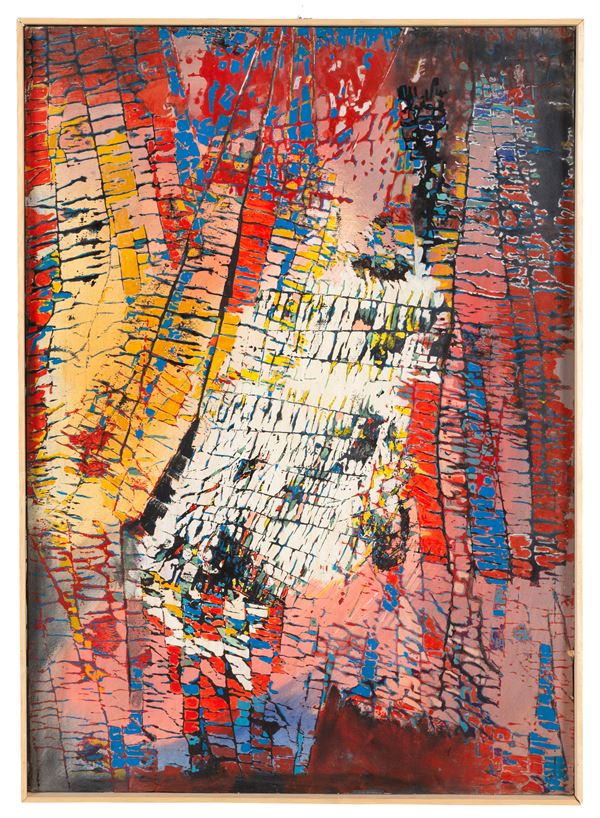 ANGELO RINALDI - Mixed media "A VOLO D'UCCELLO"