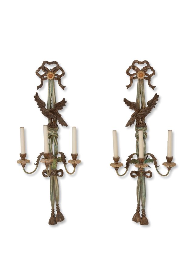 Pair of wall lamps