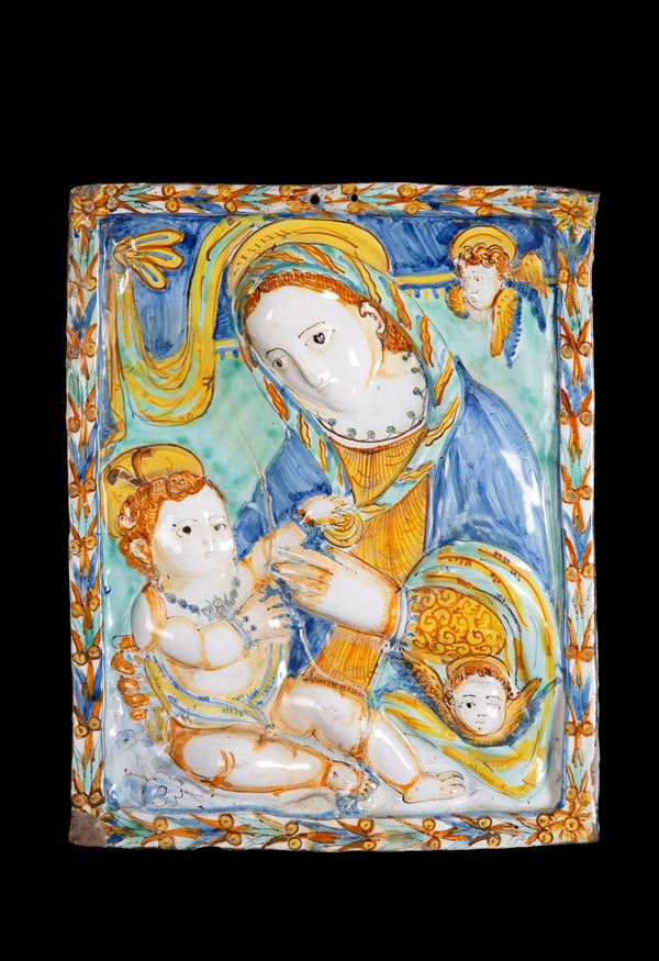 High relief "MADONNA WITH CHILD"