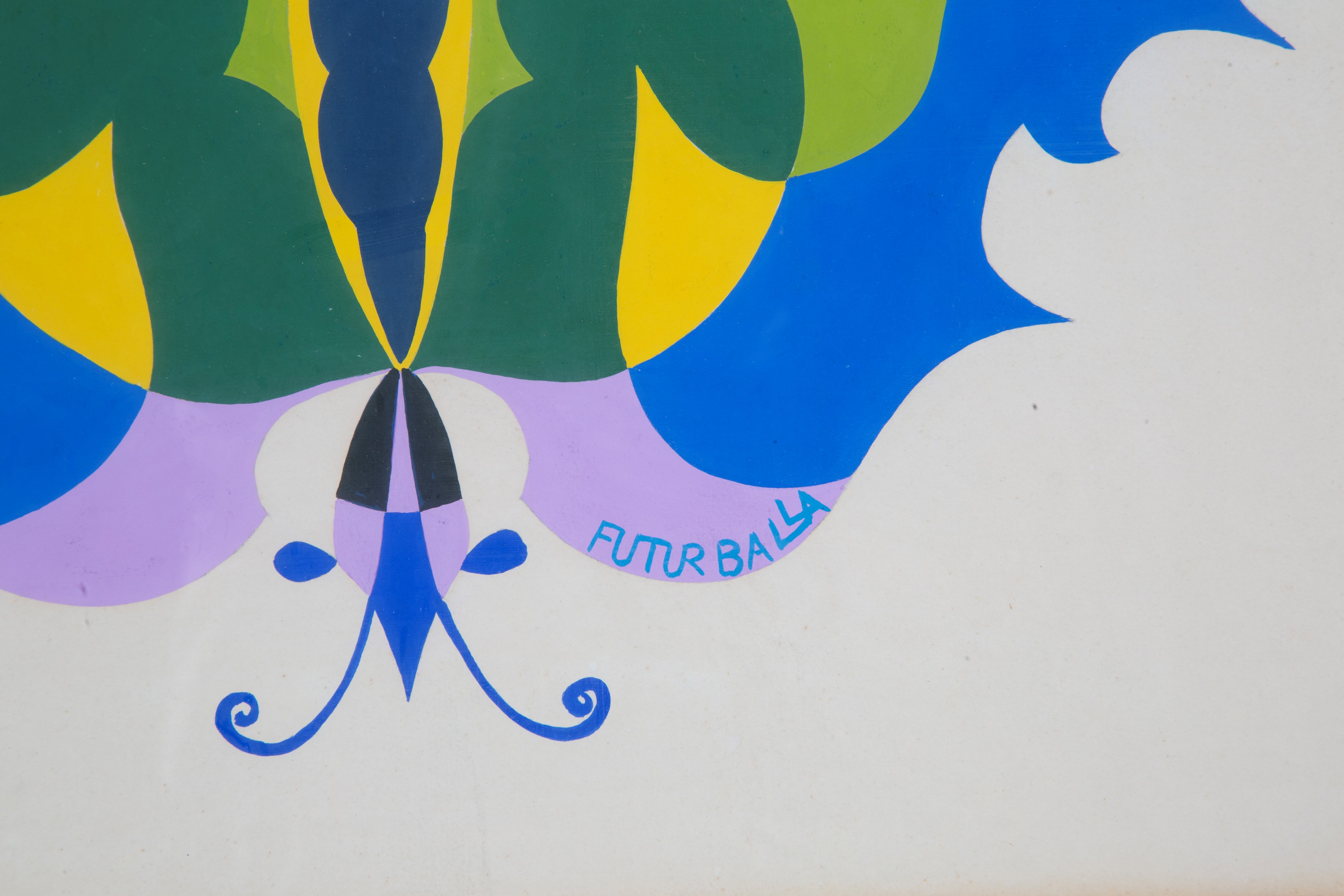 Giacomo Balla - Serigrafia 'FARFALLA' su carta