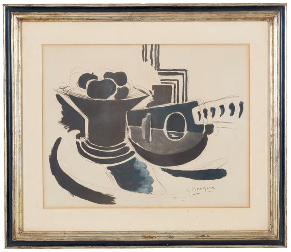 GEORGES BRAQUE - Print "STILL LIFE WITH MANDOLIN"