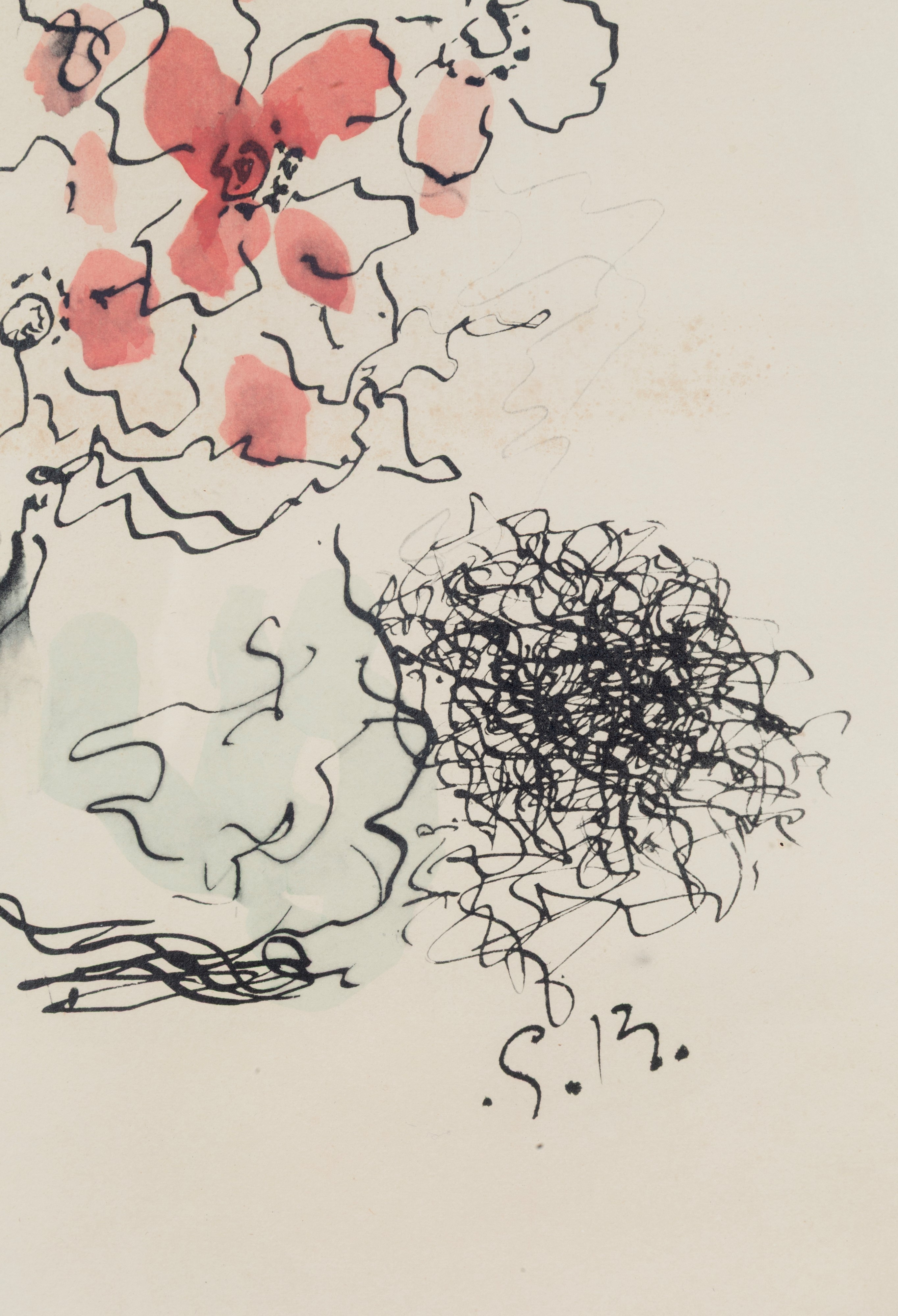 Georges Braque - Vaso di fiori (stampa)