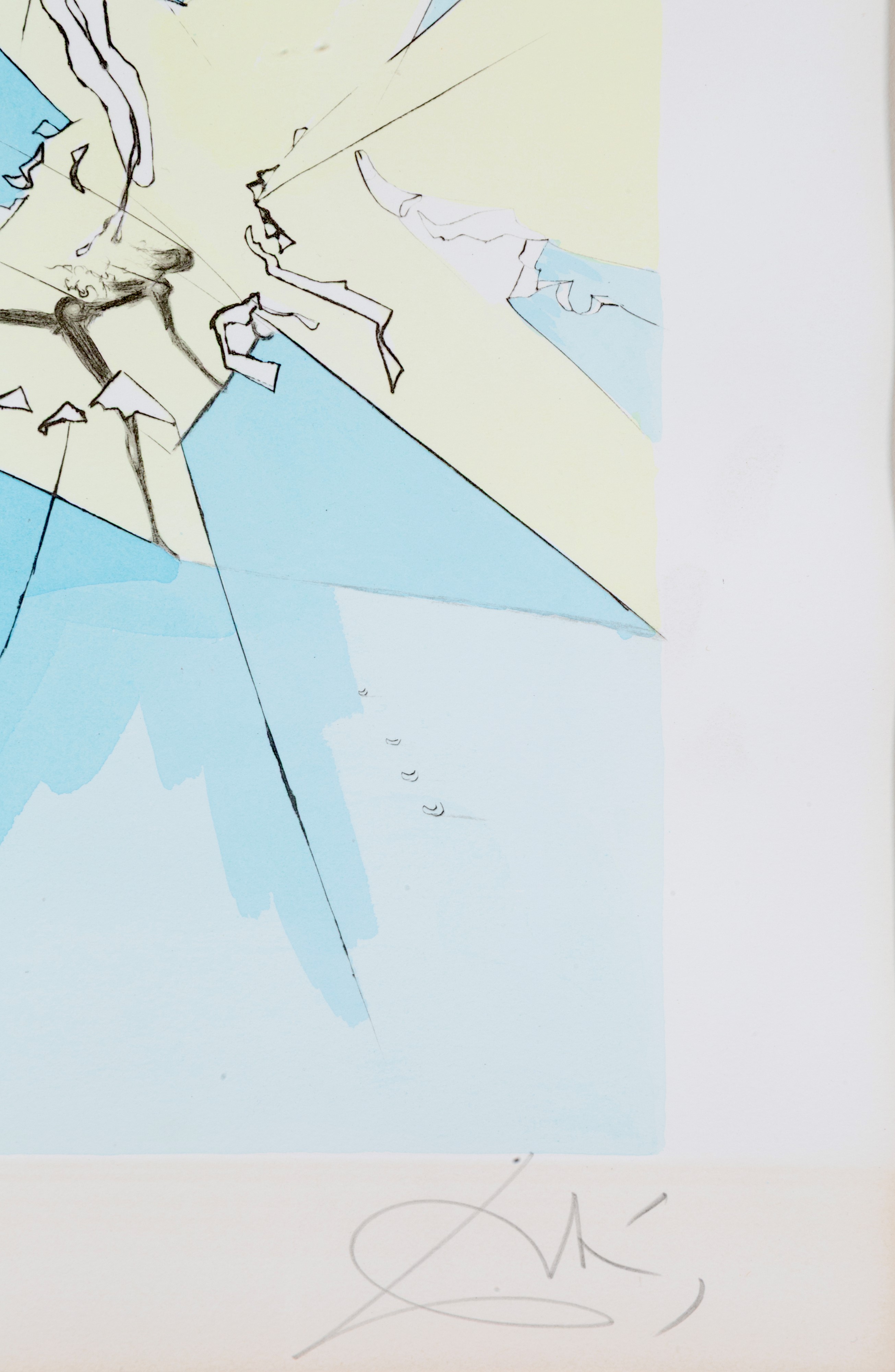 Salvador Dali' - Salvador Dalì, Il Grande Inquisitore espelle il Salvatore, litografia