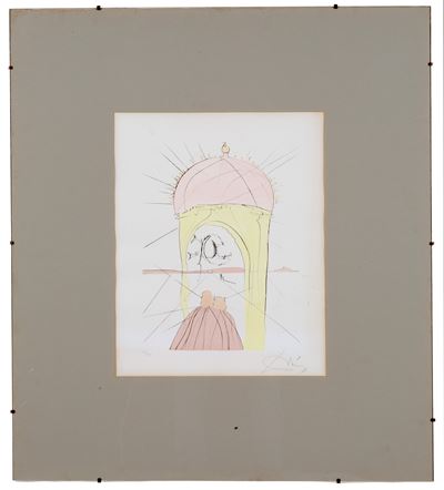 Salvador Dalì, Litografia 'Il Museo del Genio e del Capriccio'