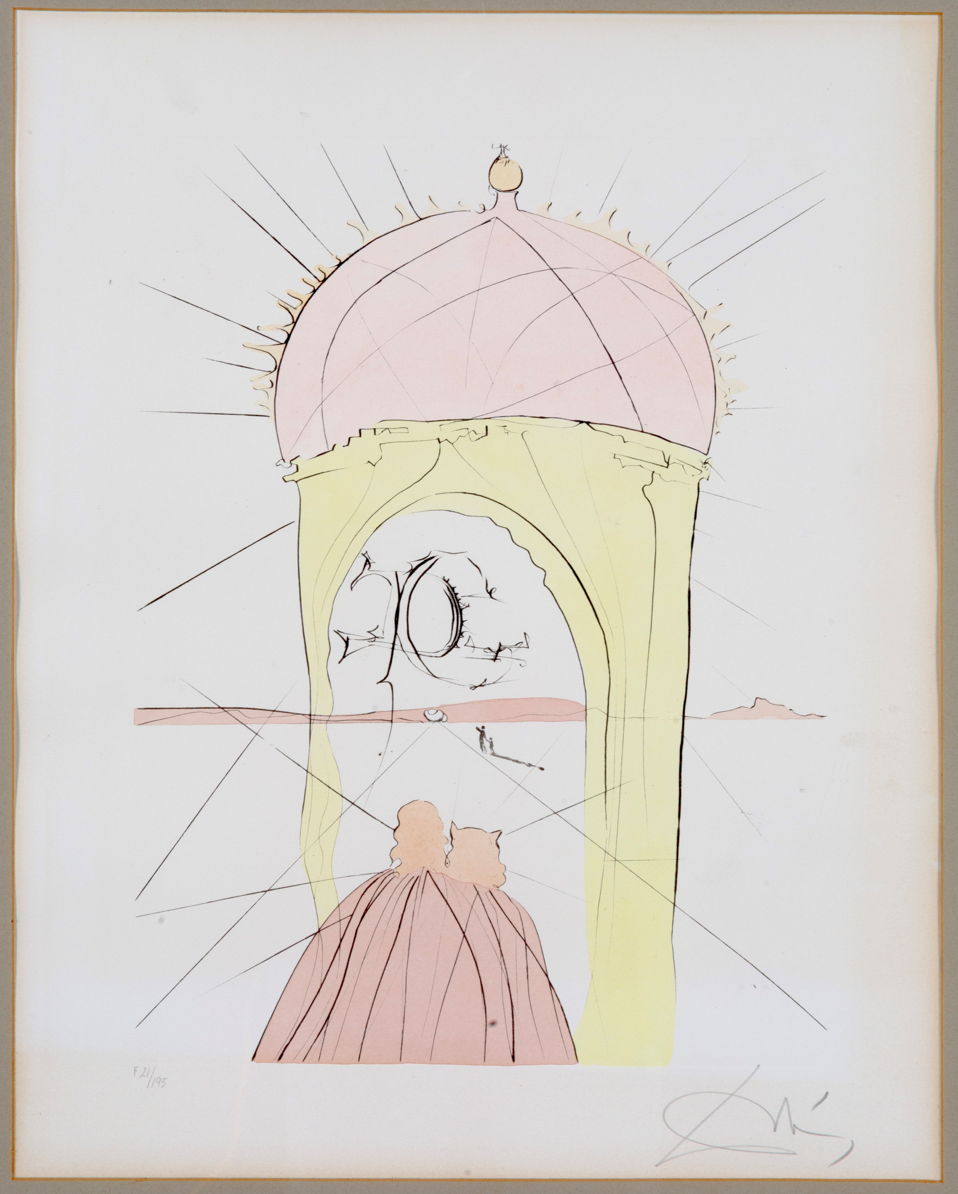Salvador Dali' - Salvador Dalì, Litografia 'Il Museo del Genio e del Capriccio'