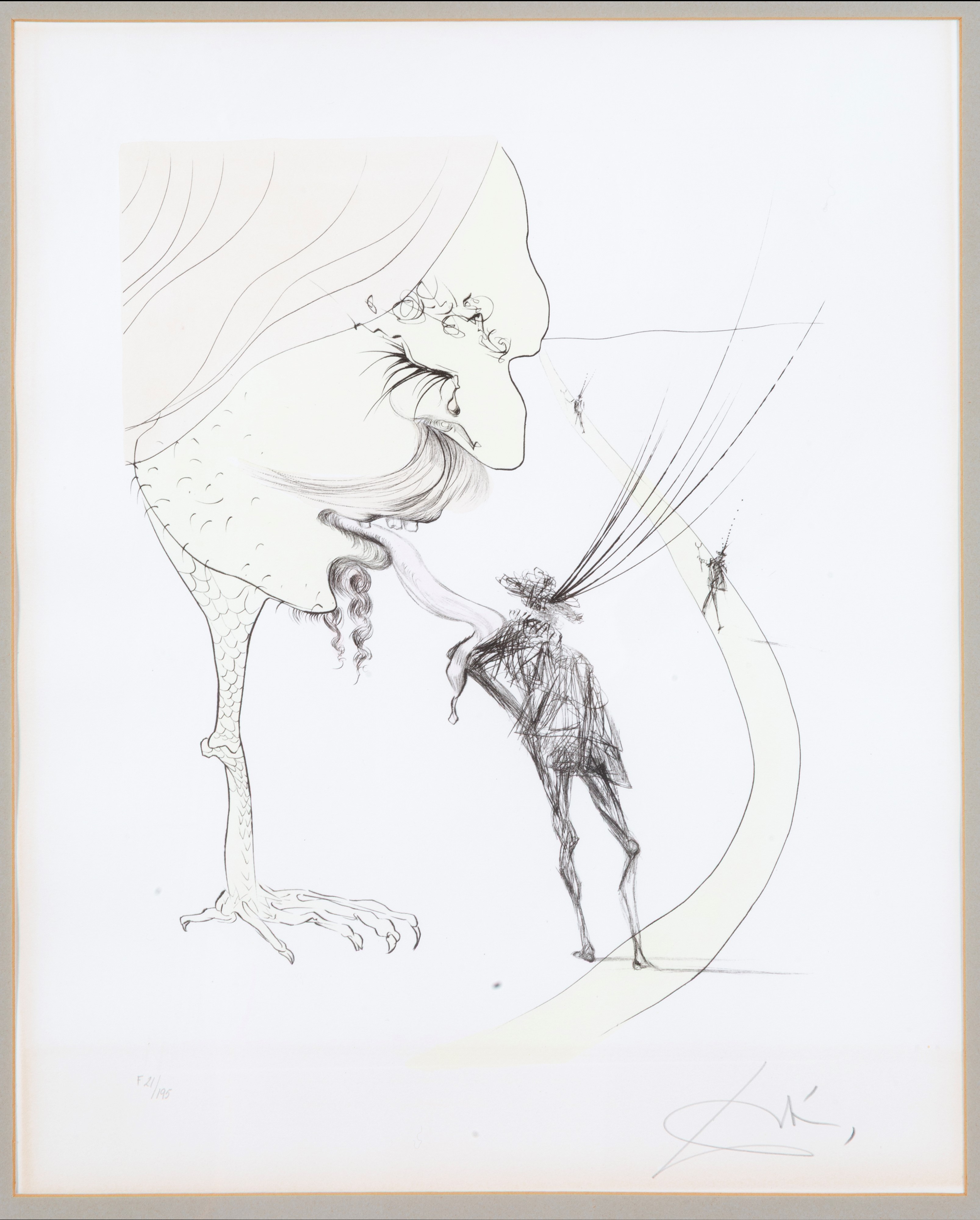 Salvador Dali' - Salvador Dalí, “Picasso: un biglietto per la gloria”, litografia su carta