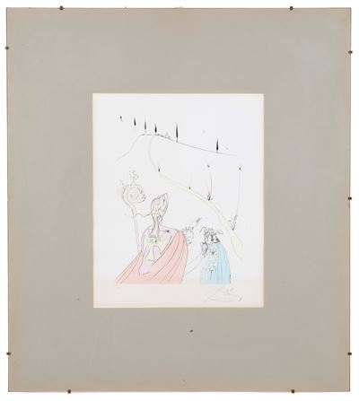 Salvador Dalí, Il sacro amore di Gala, litografia
