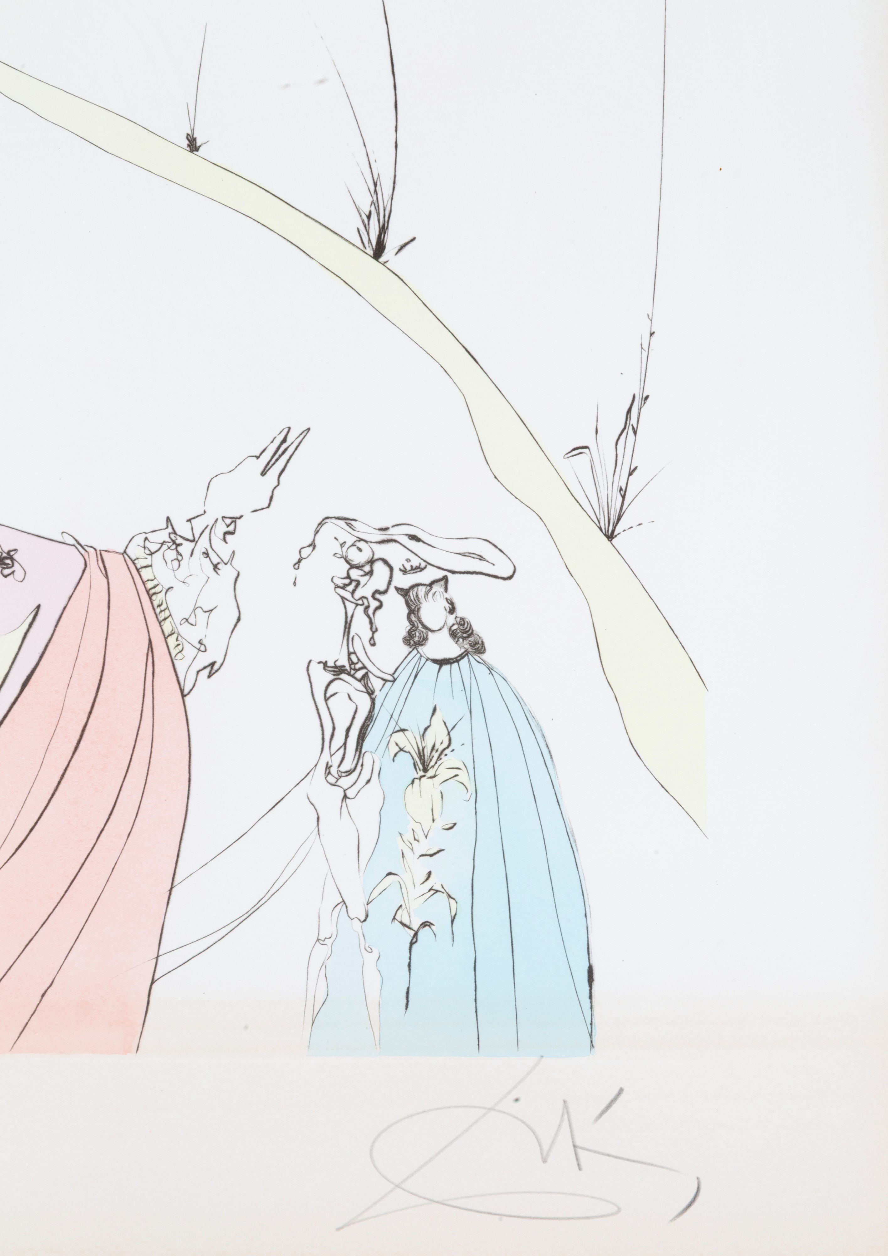 Salvador Dali' - Salvador Dalí, Il sacro amore di Gala, litografia