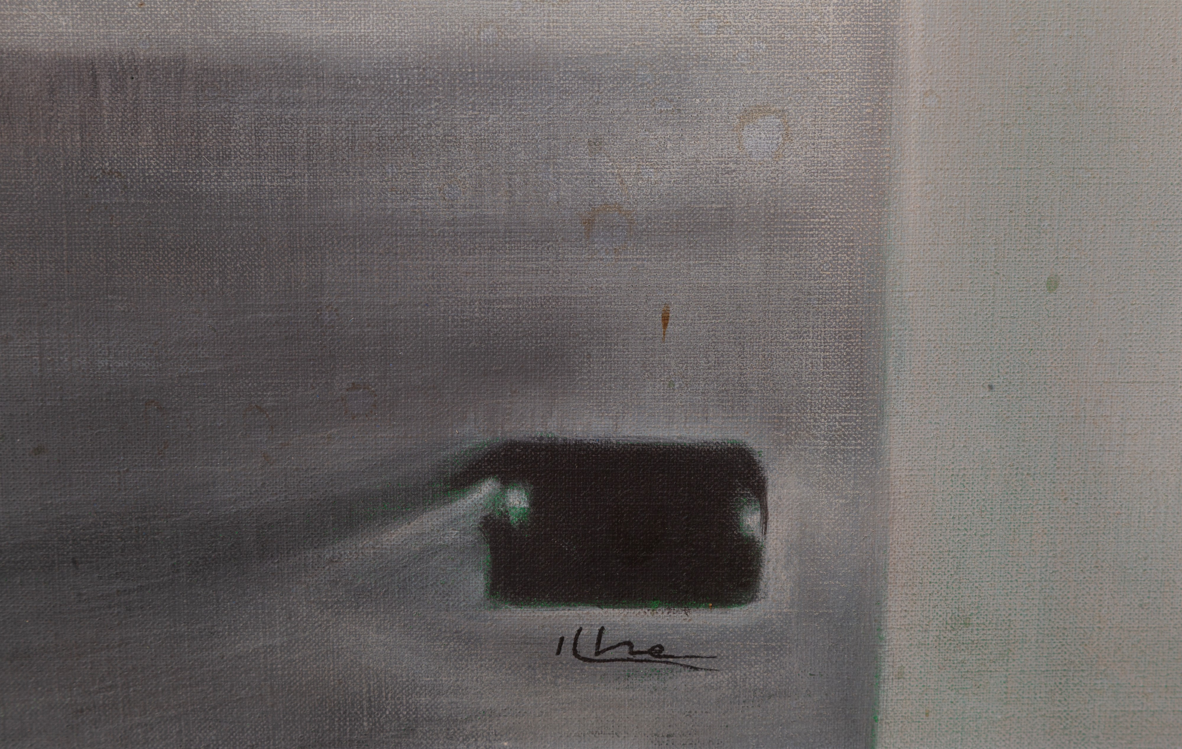 J. ILHE, Acrilico 'NON STOP' su tela (1979)