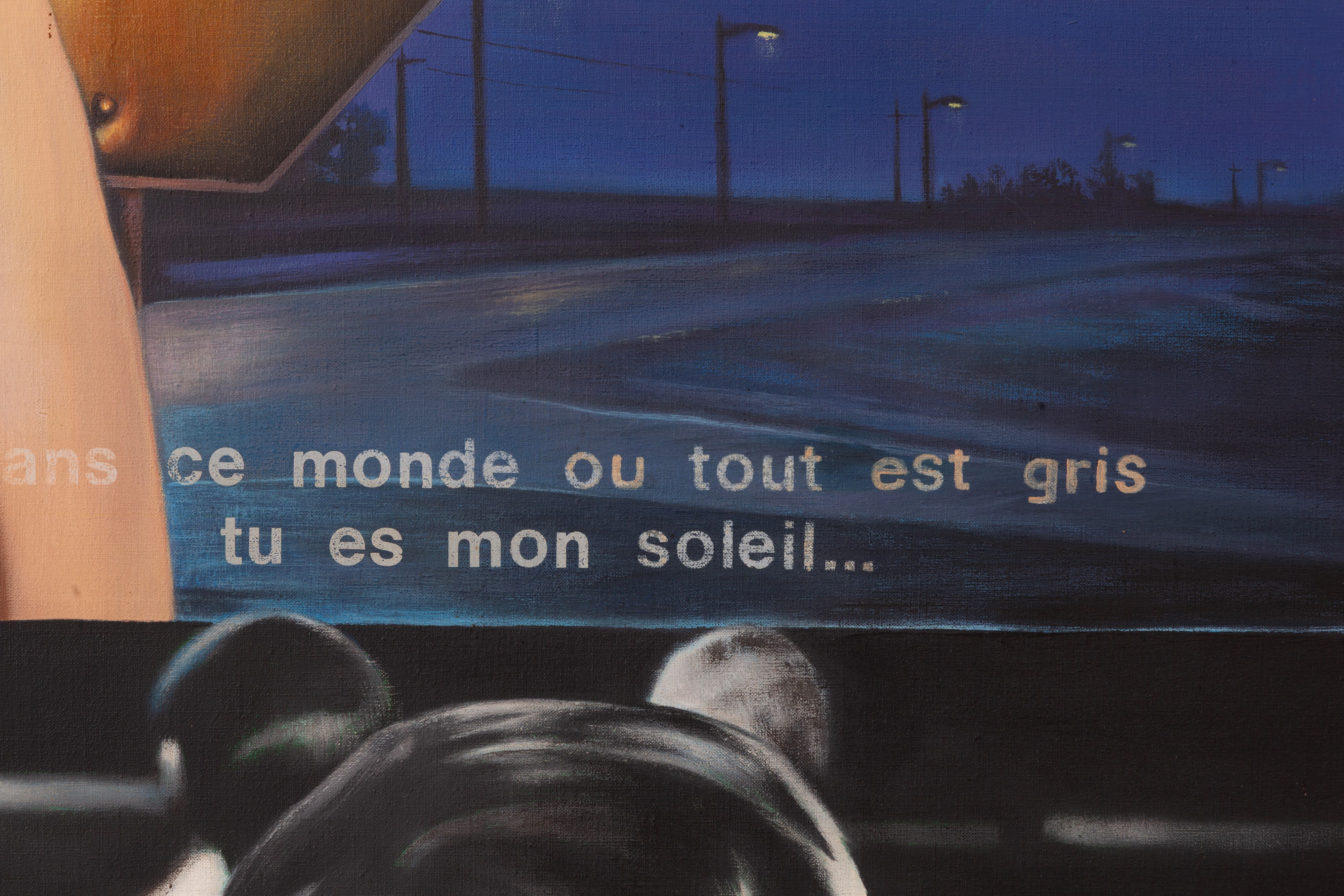 J. ILHE, Acrilico 'NON STOP' su tela (1979)