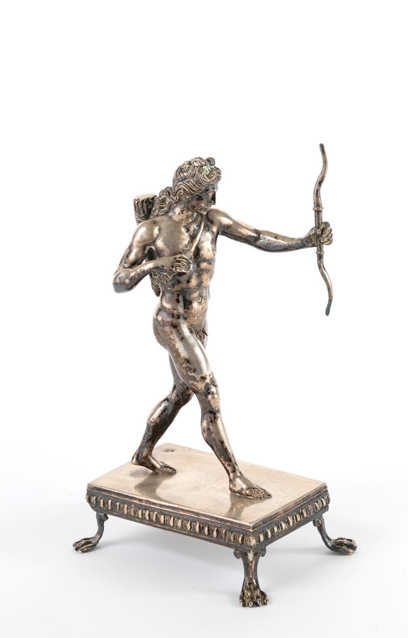 Scultura in argento "ARCIERE"