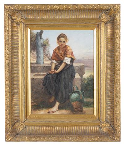 Autore Ignoto, Acquaiola, olio su tavola
