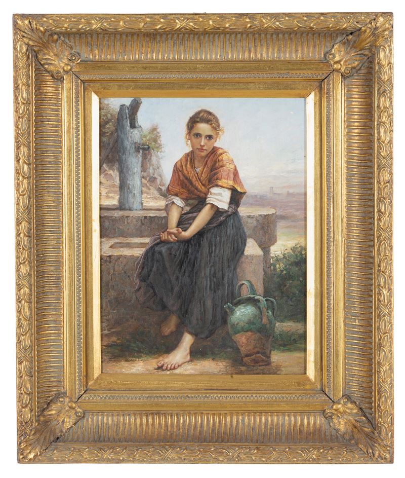 Autore Ignoto, Acquaiola, olio su tavola