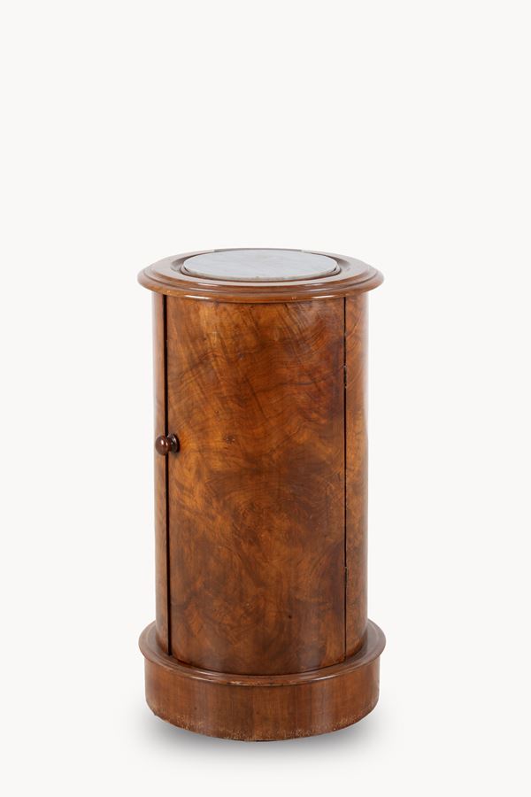 Cylindrical bedside table