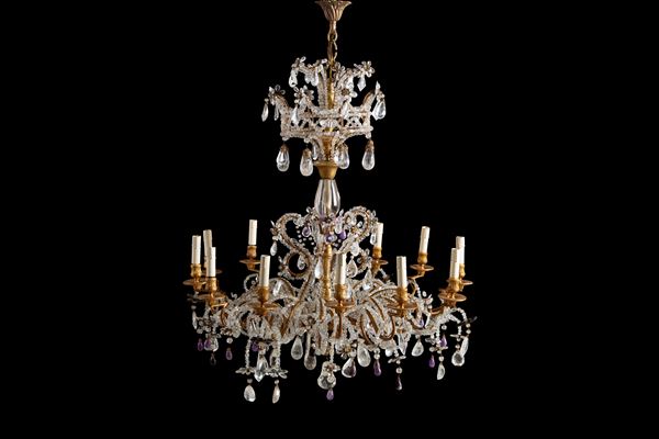 Lampadario in cristallo di rocca