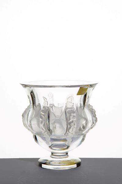 LALIQUE, Vaso Dampierre in cristallo