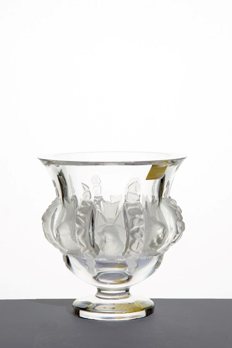 LALIQUE, Vaso Dampierre in cristallo