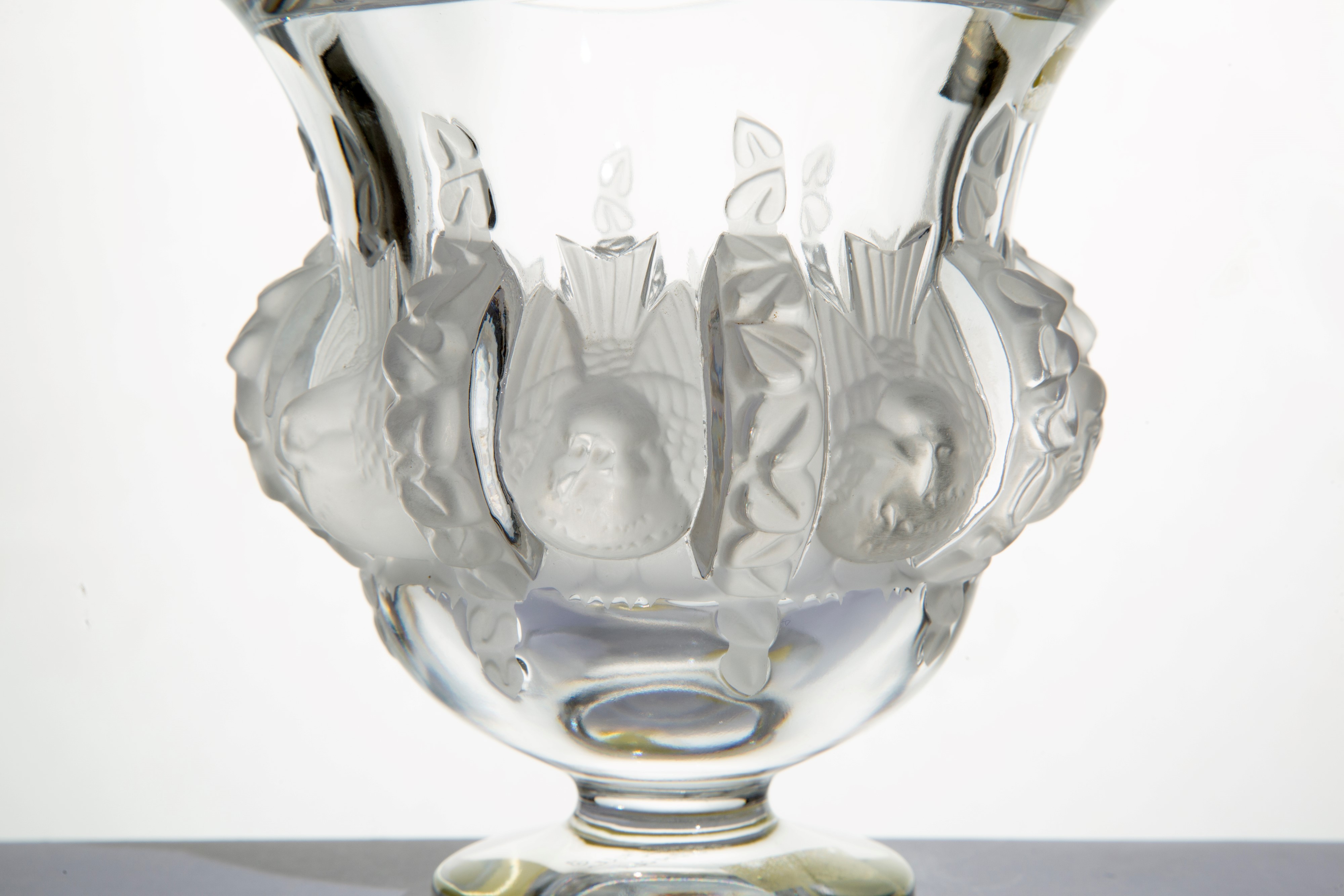 LALIQUE, Vaso Dampierre in cristallo