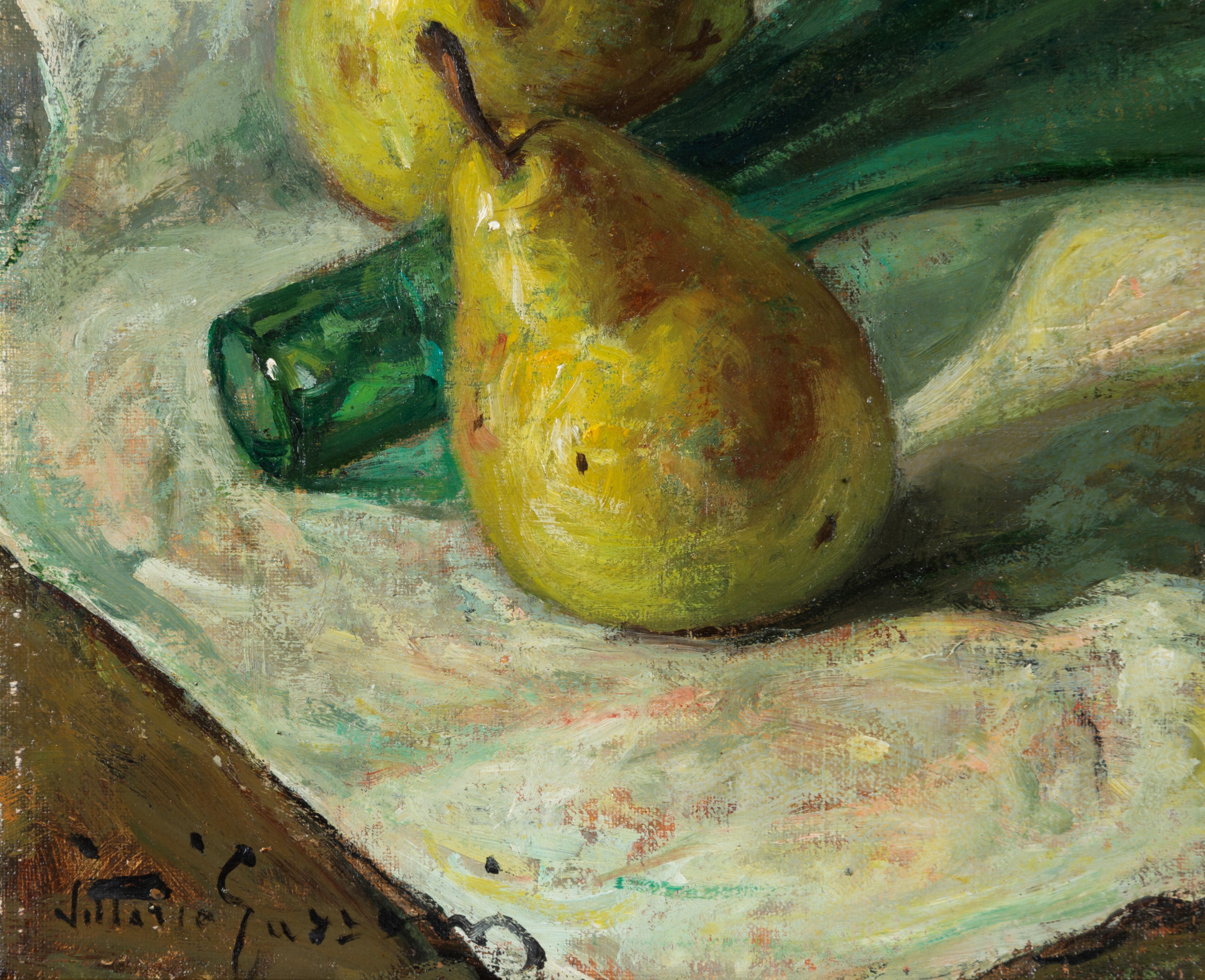Vittorio Gussoni - Natura Morta, olio su tela applicata su cartone