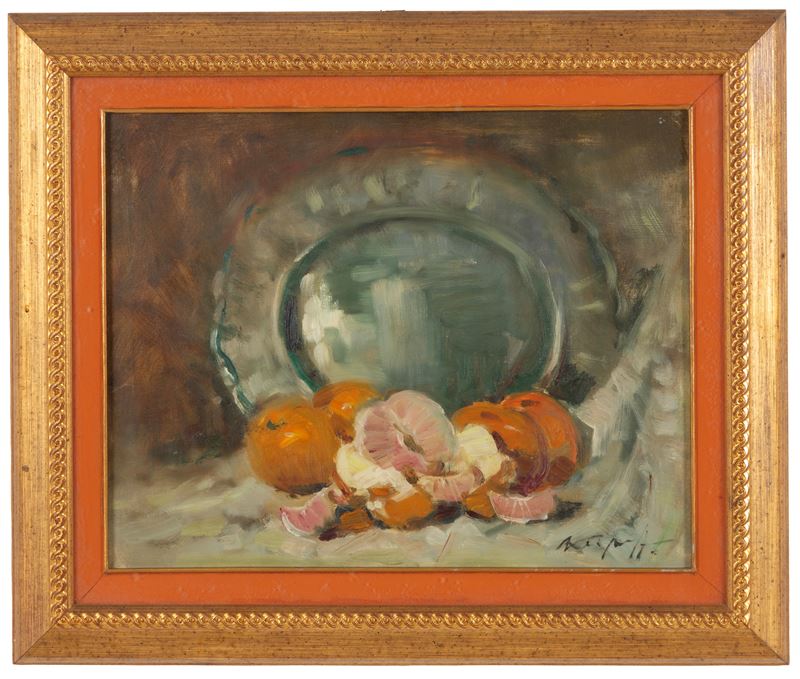 Ivan Karpoff - Natura Morta, olio su tela, 39x50 cm