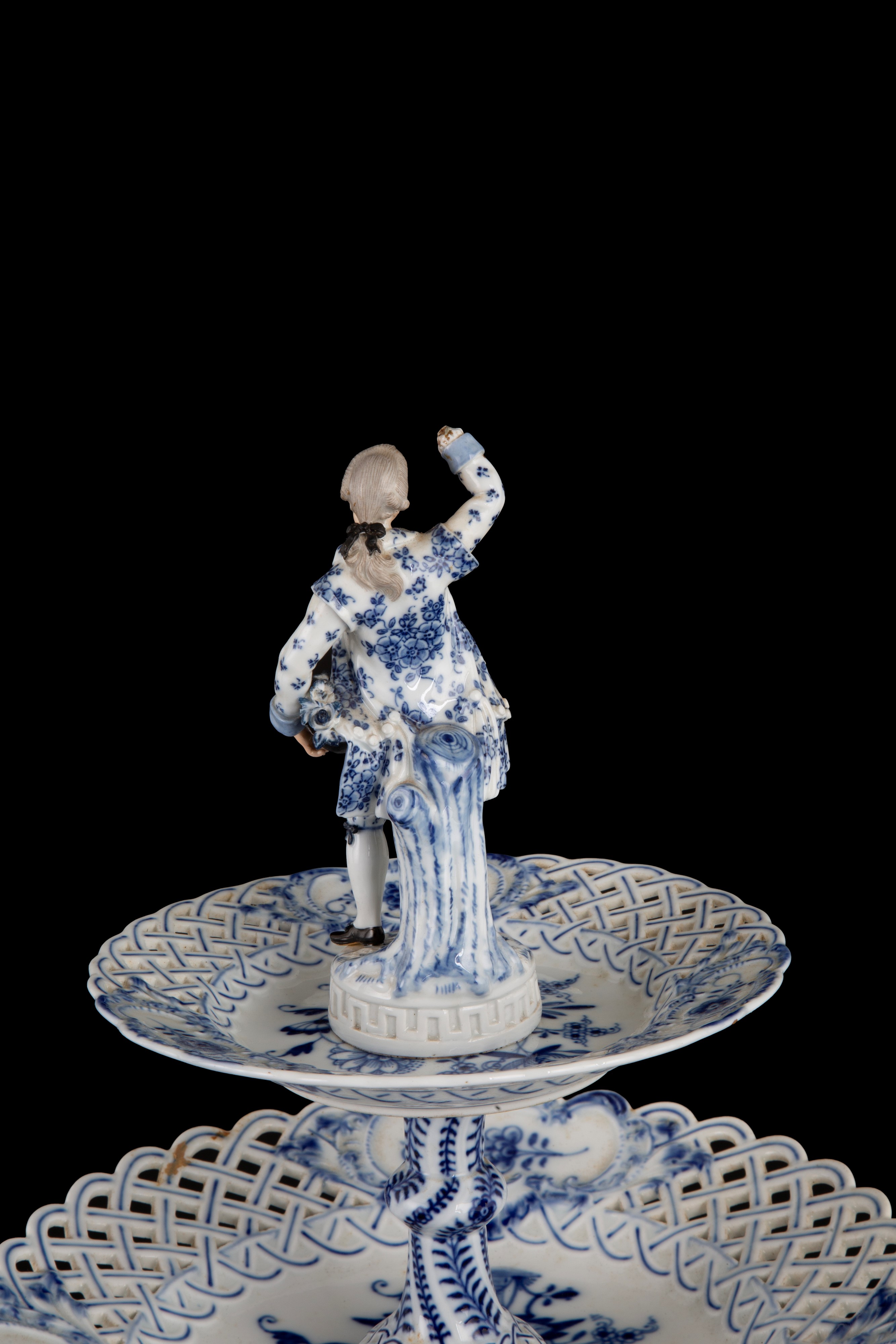 Servizio mod. Cipolla blu in porcellana traforata. MEISSEN