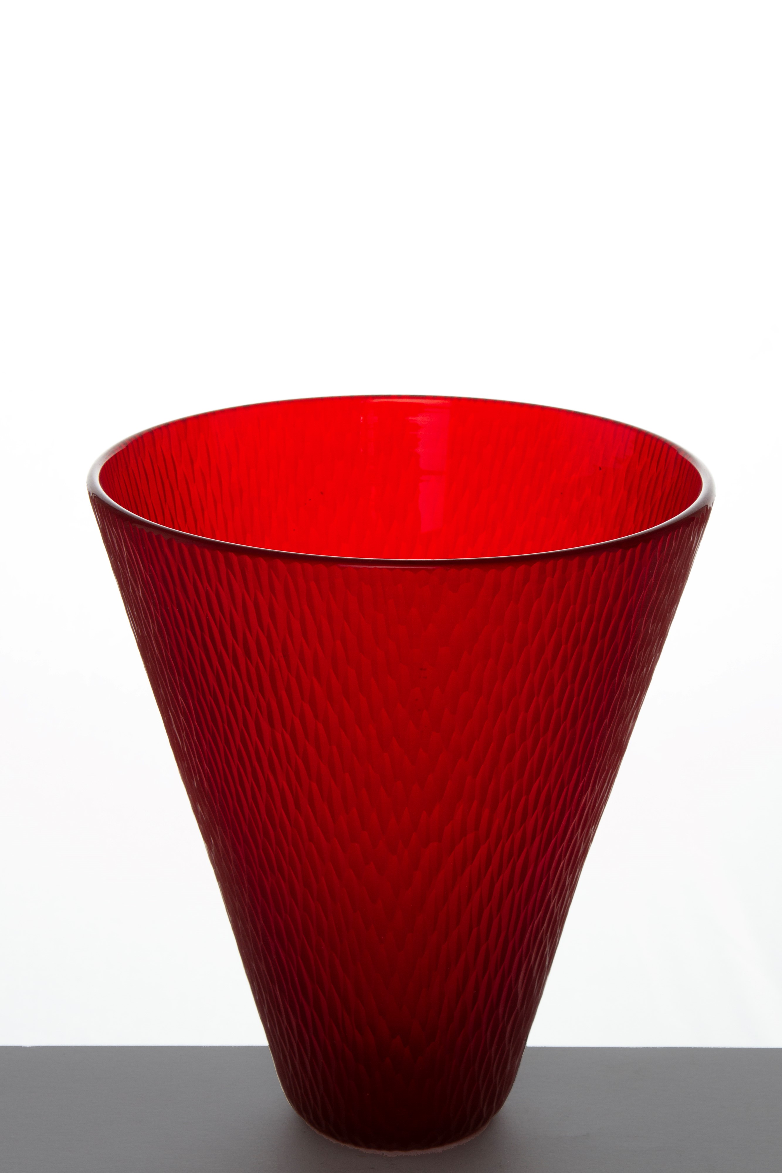 Carlo Scarpa - Vaso Battuto in vetro di Murano